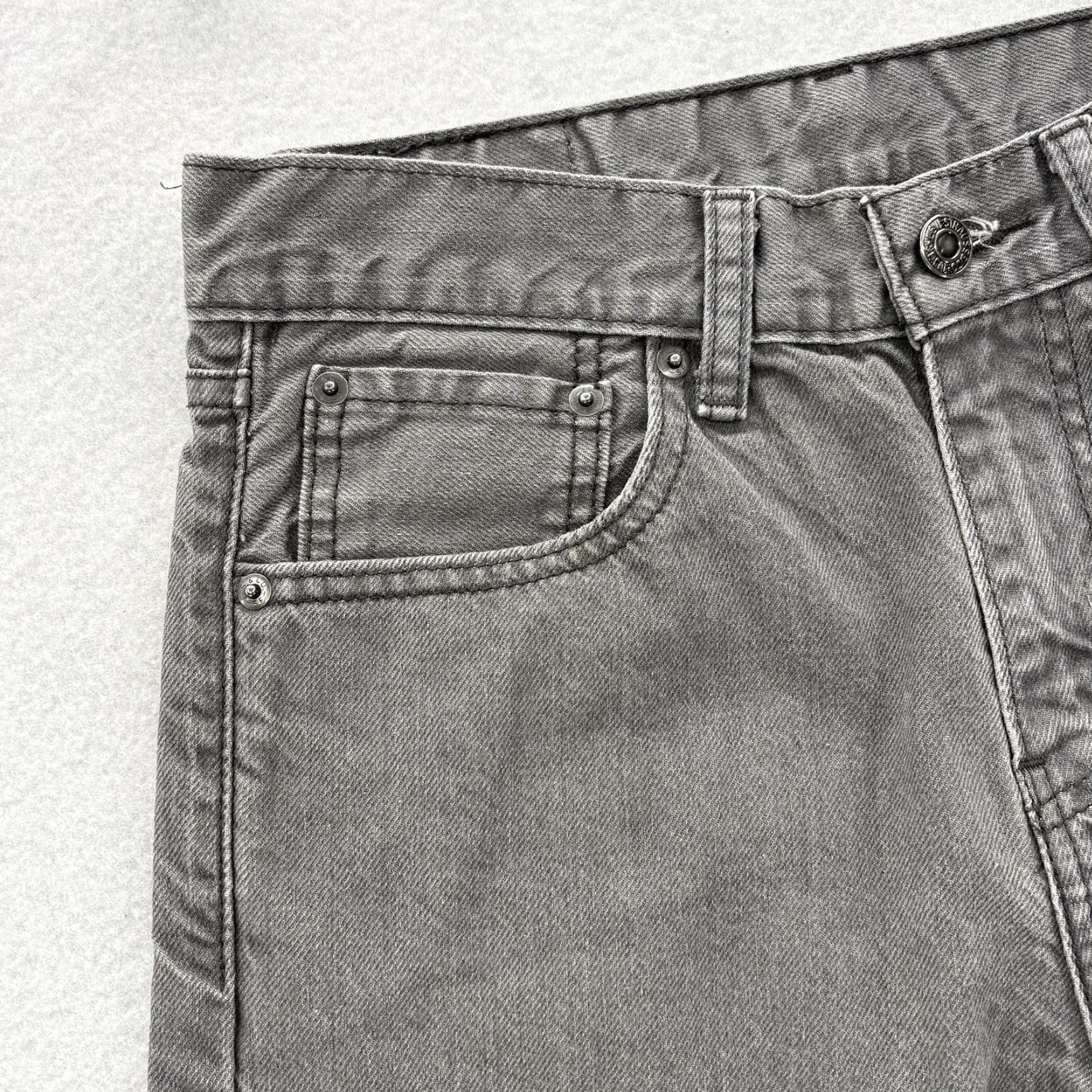 Levi's Levi's Jeans Mens 28x30 Gray Regular Tapered Leg 508 Denim 5-Pocket Zip Fly Belt Loops Size US 28 / EU 44 - 3 Thumbnail