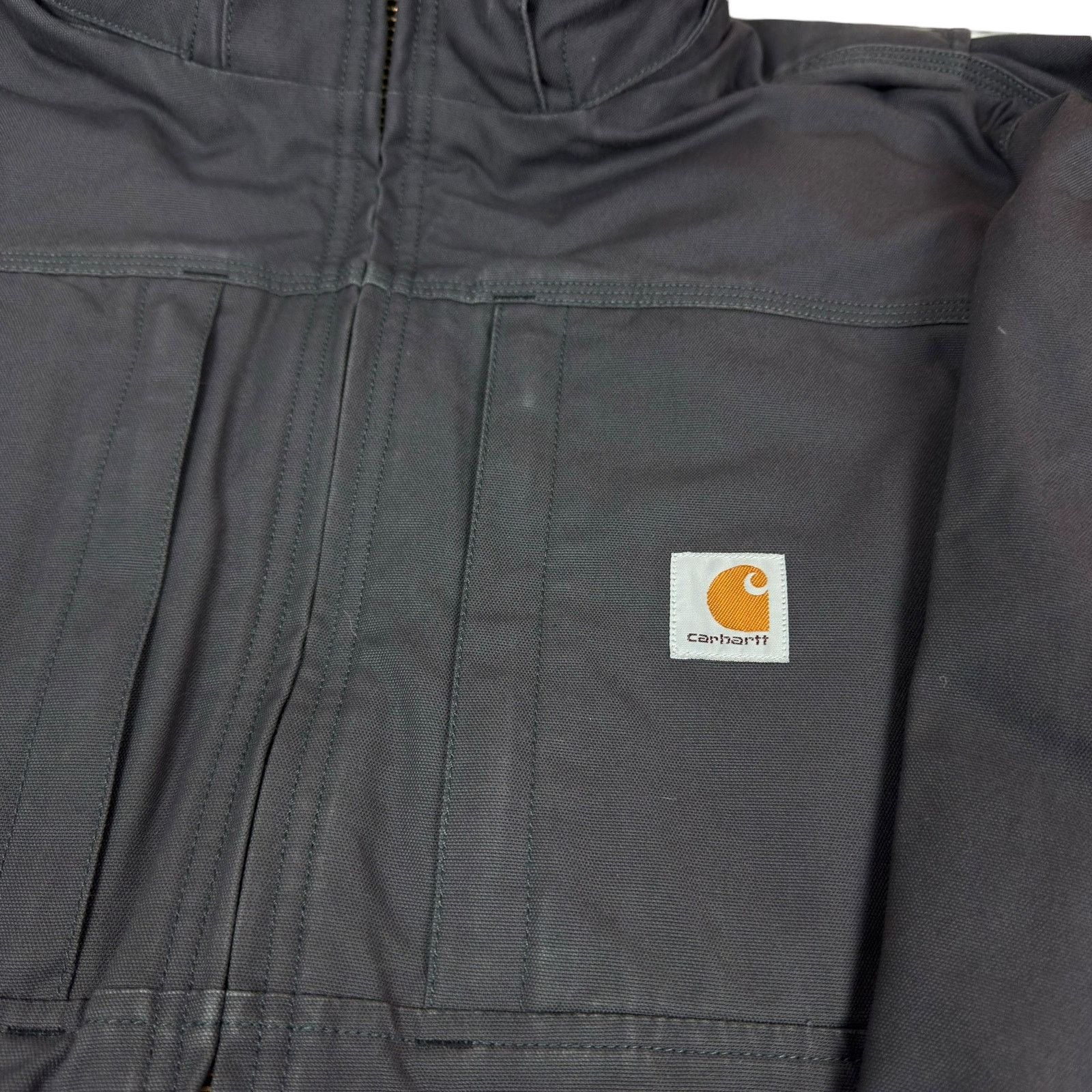 Carhartt Carhartt Mens Gray Loose Fit Quick Duck Insulated Jacket 2XL Size US XXL / EU 58 / 5 - 4 Thumbnail