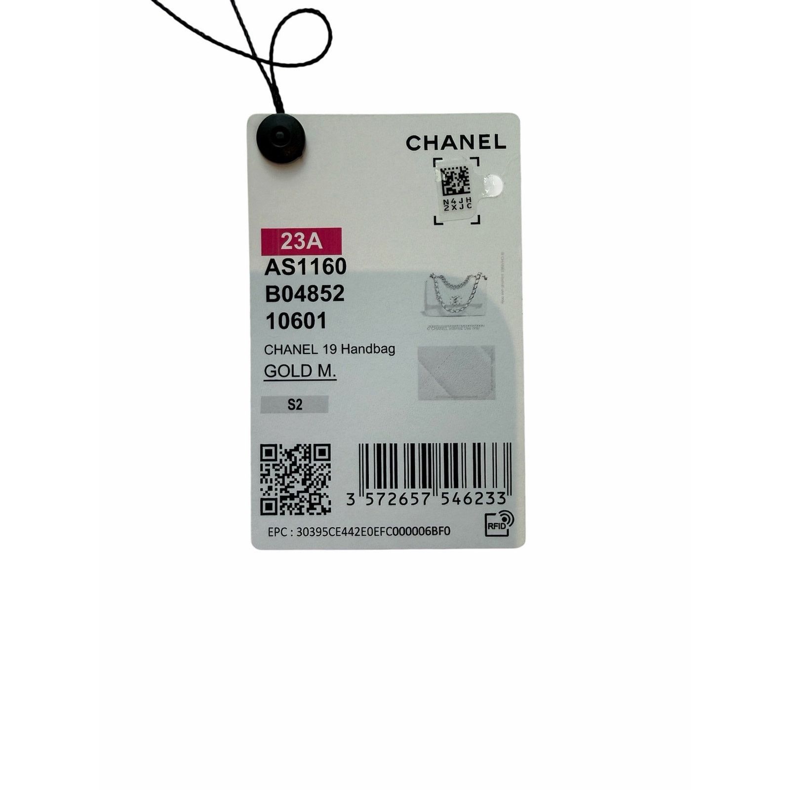 Chanel Chanel medium 19 flap bag white lambskin gold & silver tone Size ONE SIZE - 9 Thumbnail