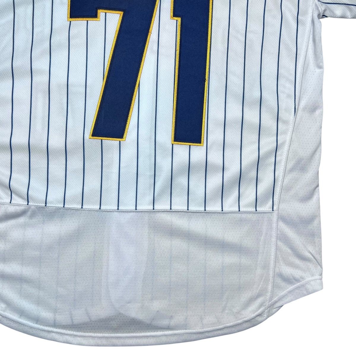 MLB × Nike MLB Milwaukee Brewers Josh Hader 71 Nike Pinstripe Jersey Size US XL / EU 56 / 4 - 10 Thumbnail