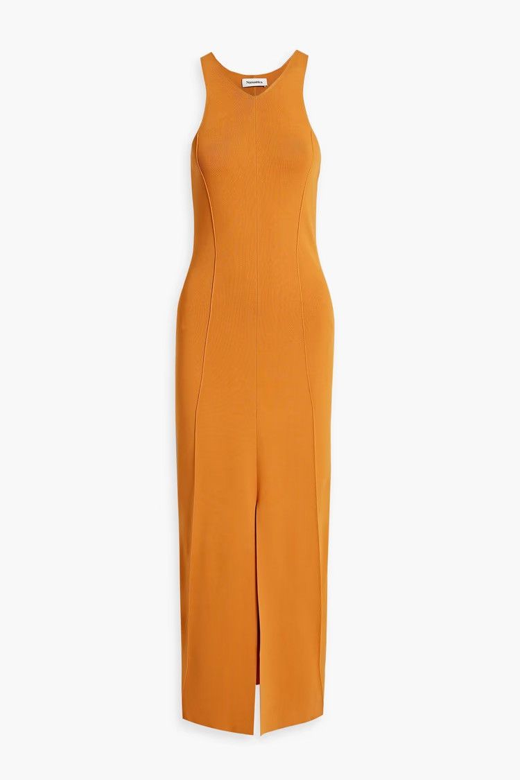 Nanushka NANUSHKA Elia Stretch-knit maxi Dress Orange Size L Size L / US 10 / IT 46 - 2 Thumbnail