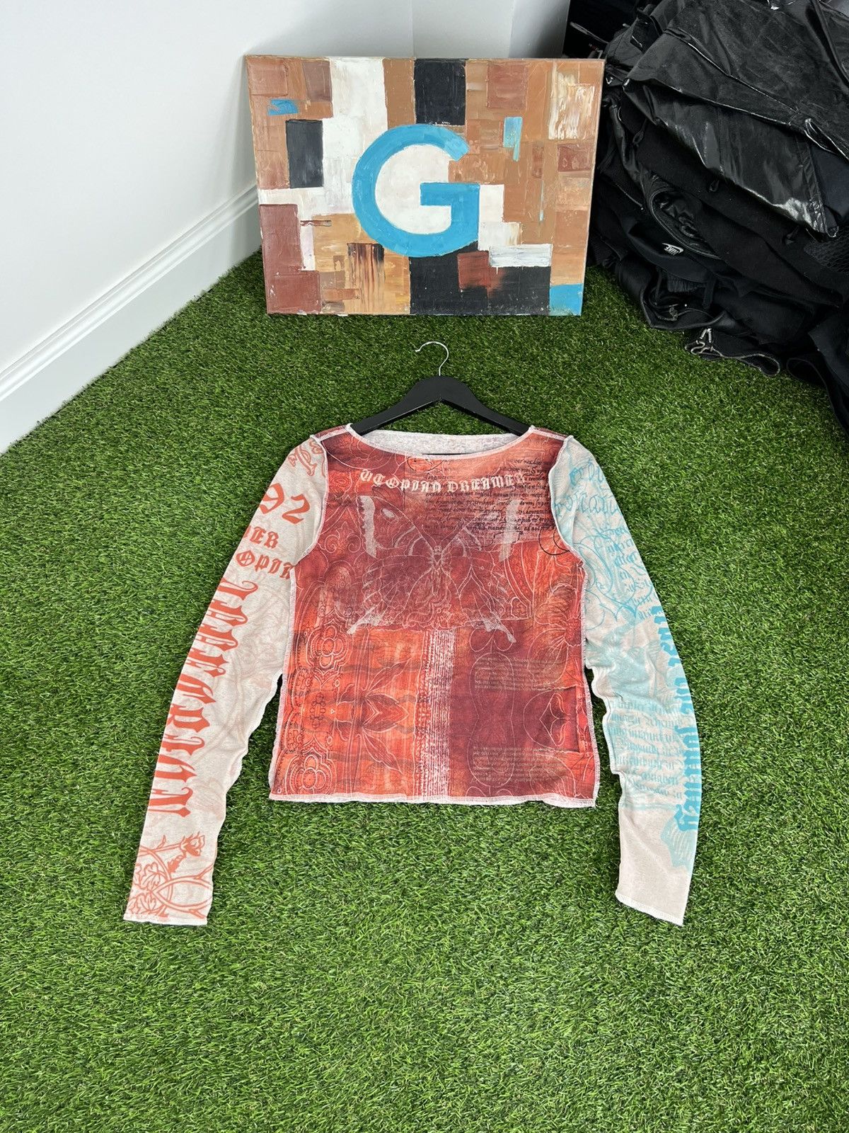 Vintage Japanese mesh long sleeve