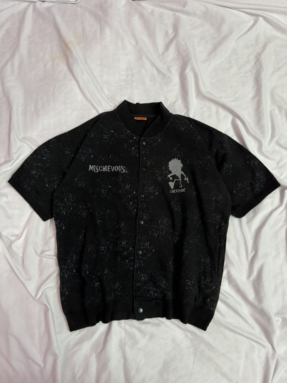 Japanese Brand Mischievous Skunk Punk Boy Button Up Sweater Size US XL / EU 56 / 4 - 1 Thumbnail