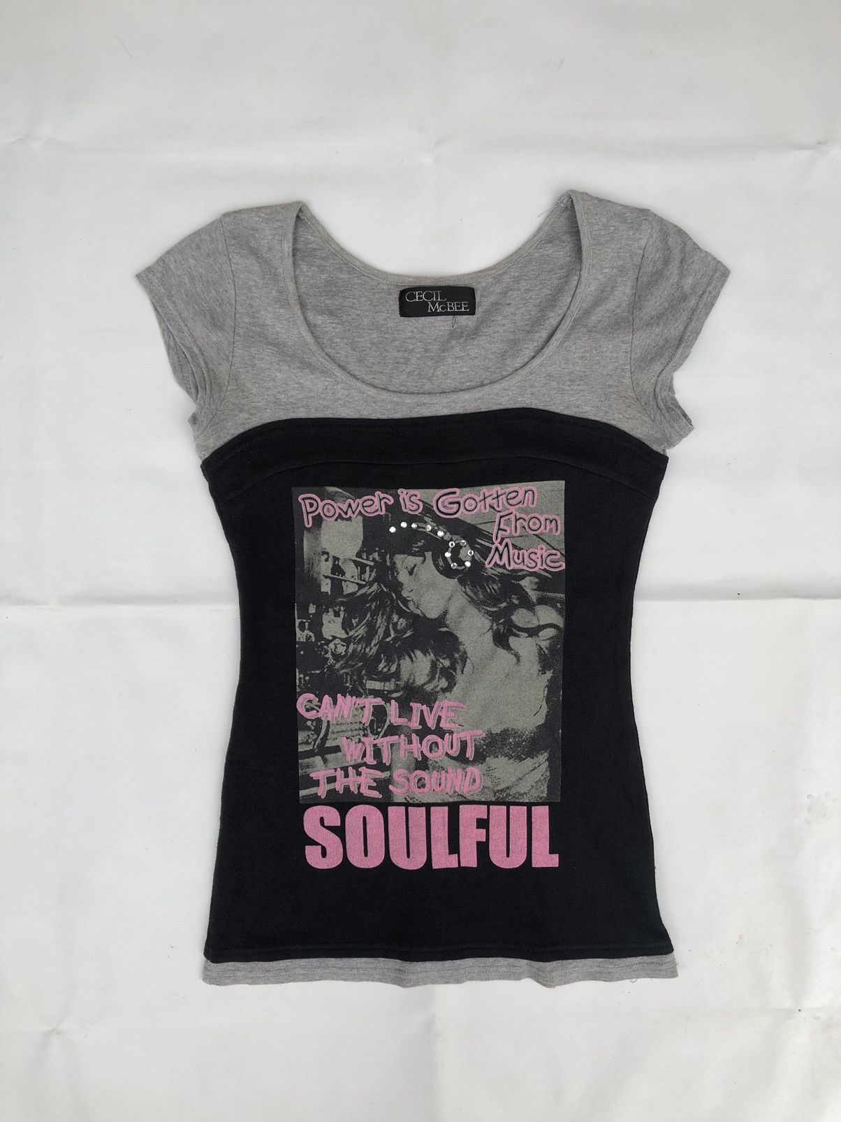 KMRii Japanese Poem Cecil Mcbee Cotton Punk Style Tee Size US S / EU 44-46 / 1 - 1 Thumbnail