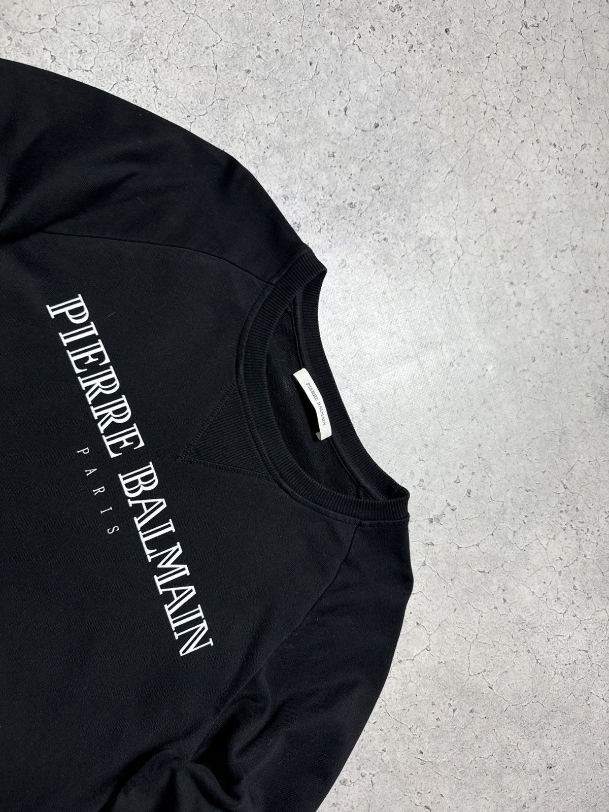 Pierre Balmain Pierre Balmain Black Luxury Sweatshirt Big Logo Size 46 Size US S / EU 44-46 / 1 - 4 Thumbnail