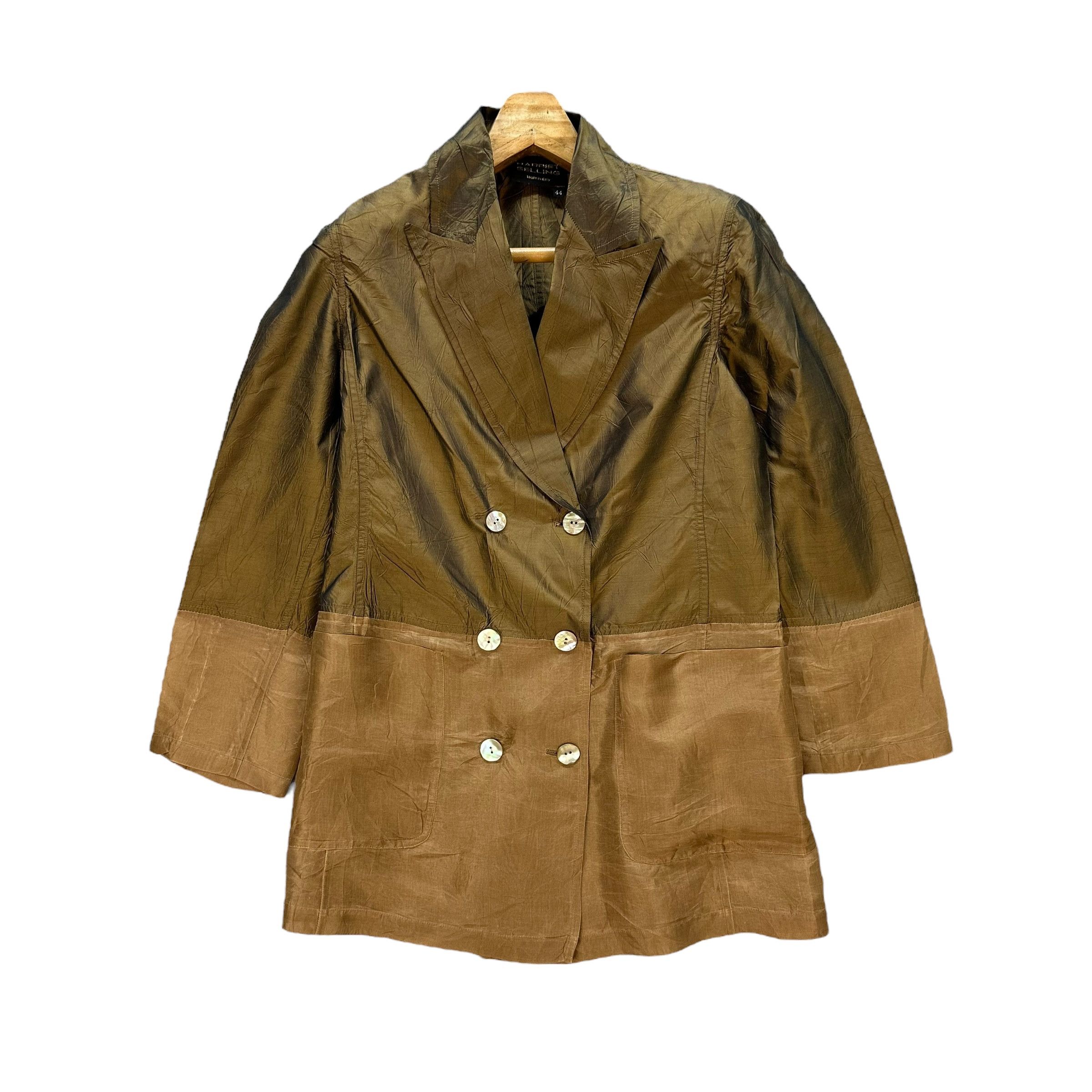 Vintage HARRIET SELLING Double Breasted Lightweight Jacket #A77-1871 Size M / US 6-8 / IT 42-44 - 1 Thumbnail