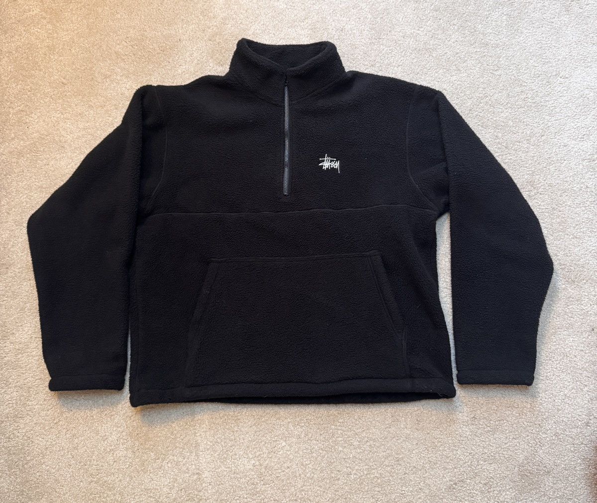 Stussy FULL ZIP BRUSHED MERINO SWEATER | Grailed