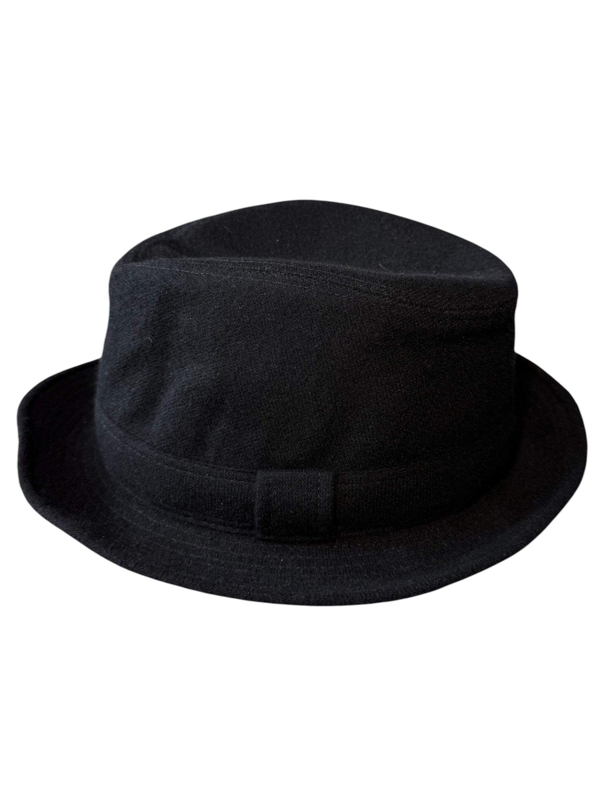 Hermes Hermes Black Cashmere and Silk Fedora Hat Size 58 Size ONE SIZE - 4 Thumbnail