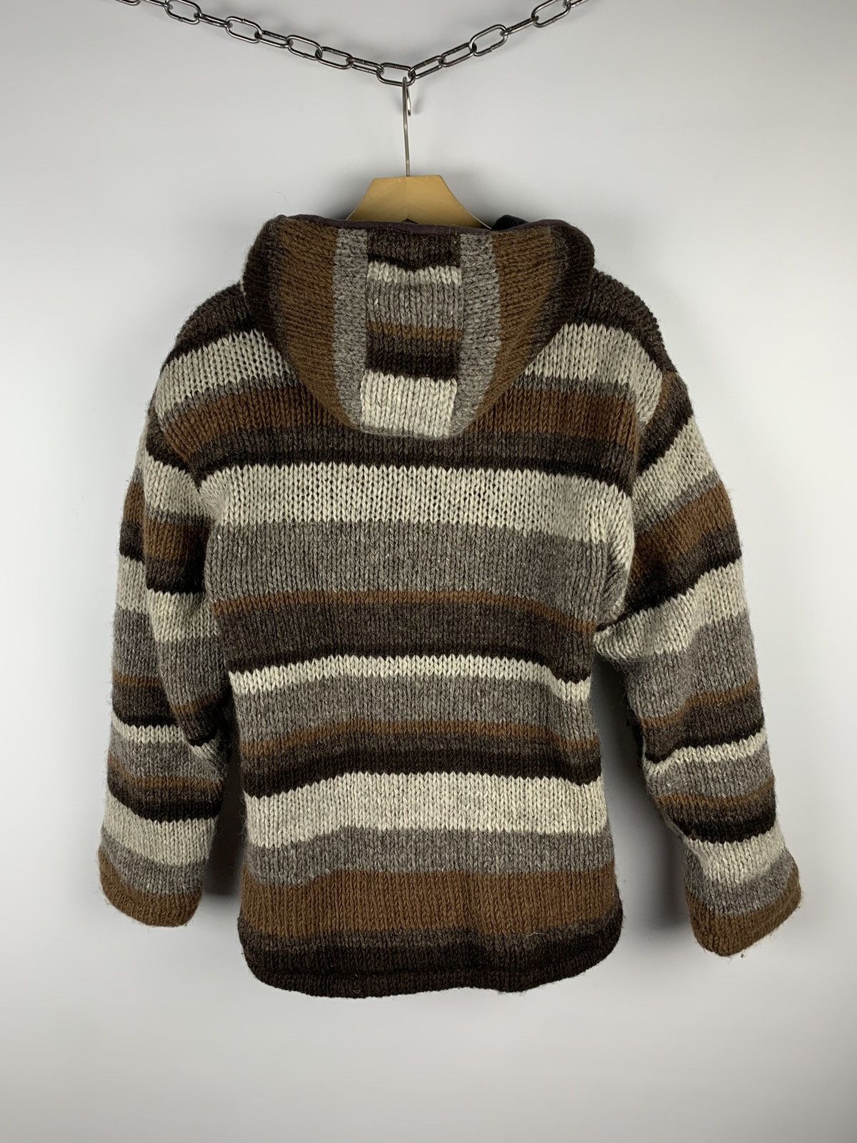 Other Vintage PACHAMAMA Chunky Knit Wool Zipped Jacket Size M/L Size US L / EU 52-54 / 3 - 11 Thumbnail