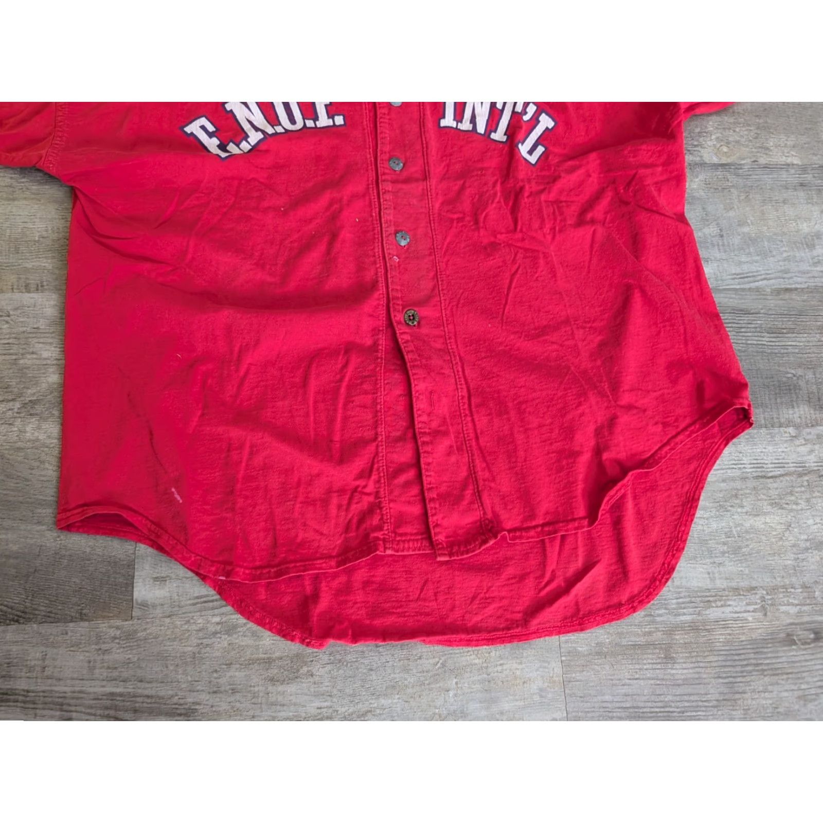 Vintage VINTAGE ENUF International Baseball Jersey Red Size M USA Made Mens T-Shirt Size US M / EU 48-50 / 2 - 2 Thumbnail