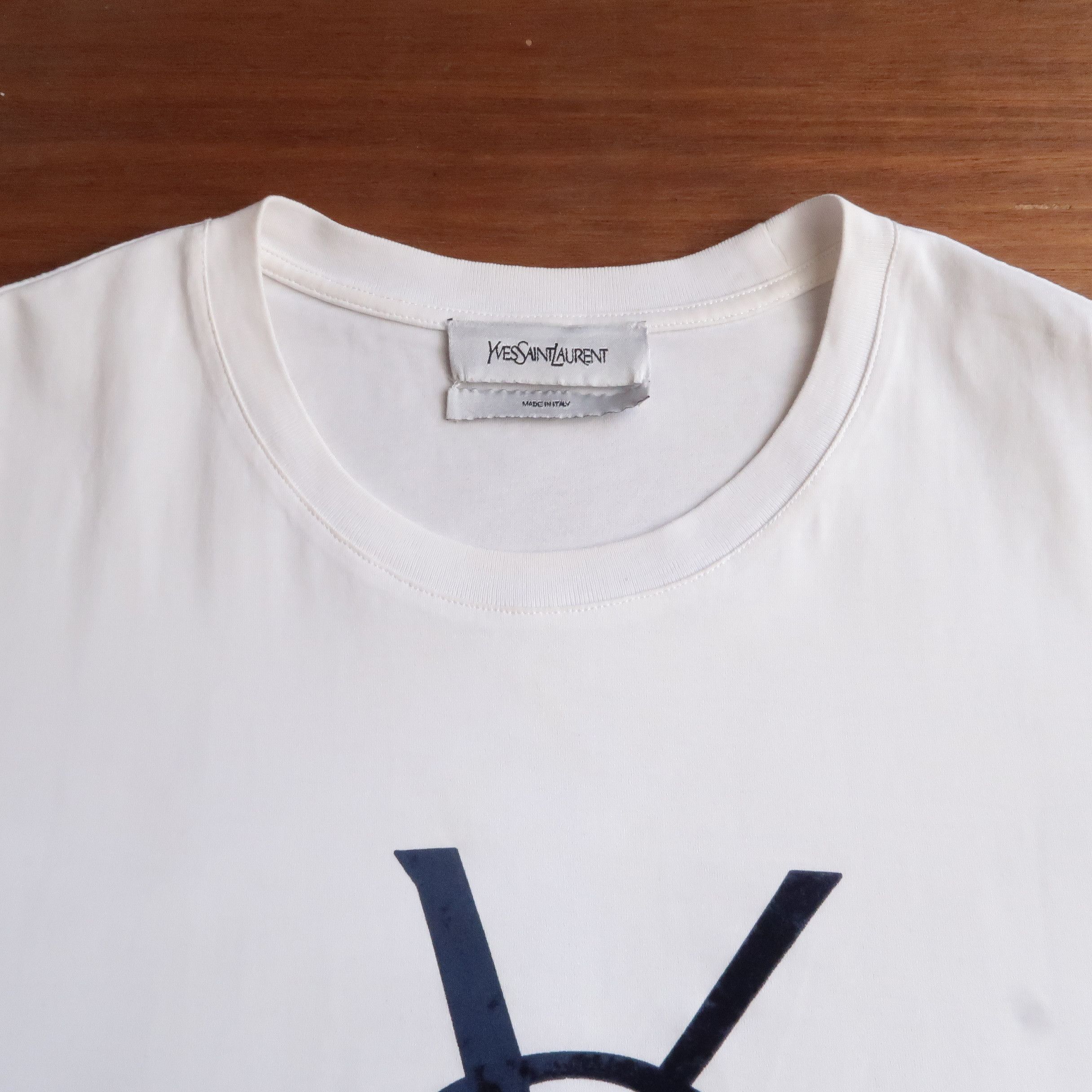 Yves Saint Laurent Yves Saint Laurent T-Shirt Big Logo Size US M / EU 48-50 / 2 - 2 Thumbnail