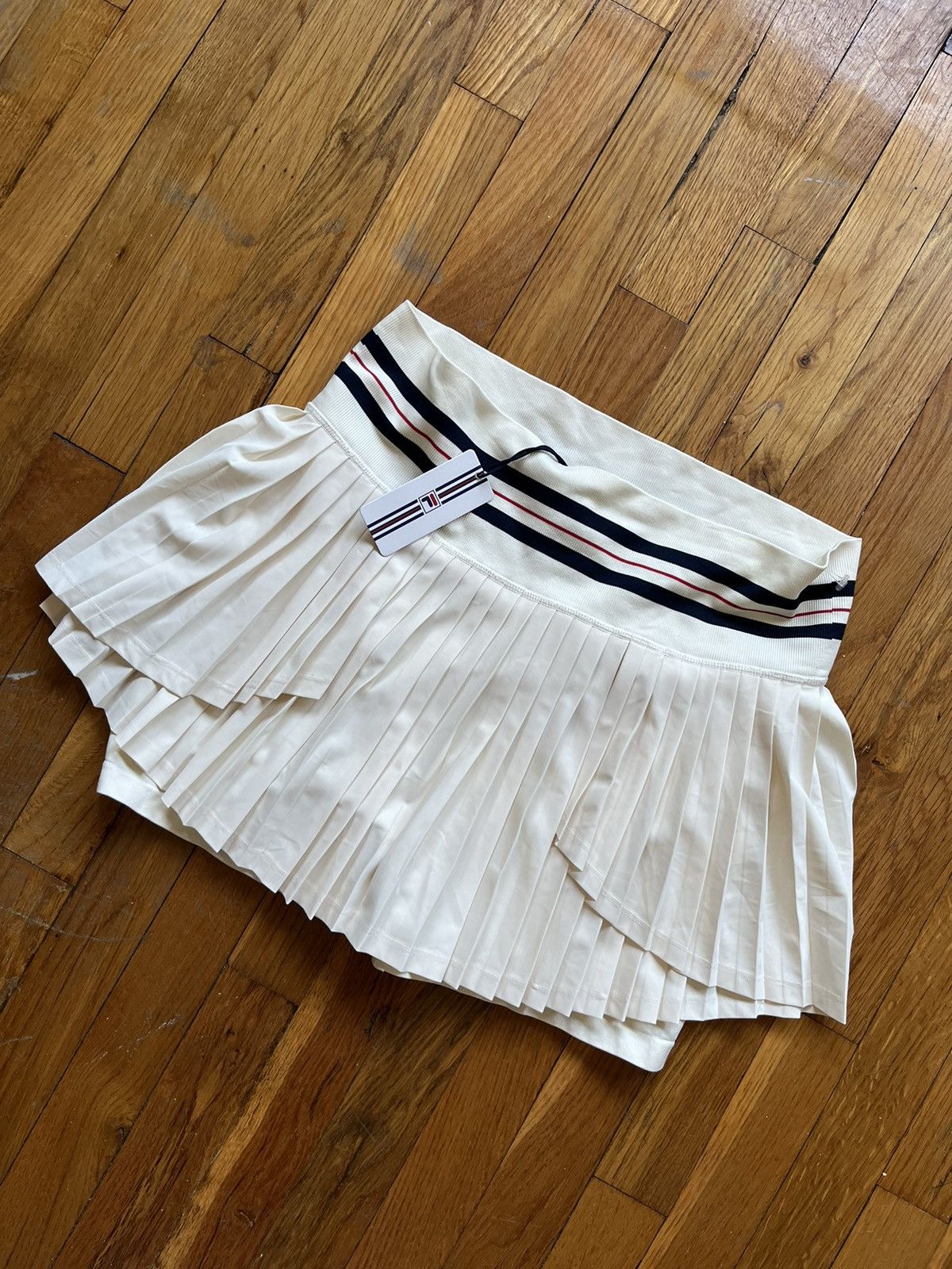 Fila Fila Seamless Skorts white tennis skirt cheerleading yoga Size 32" / US 10 / IT 46 - 2 Thumbnail