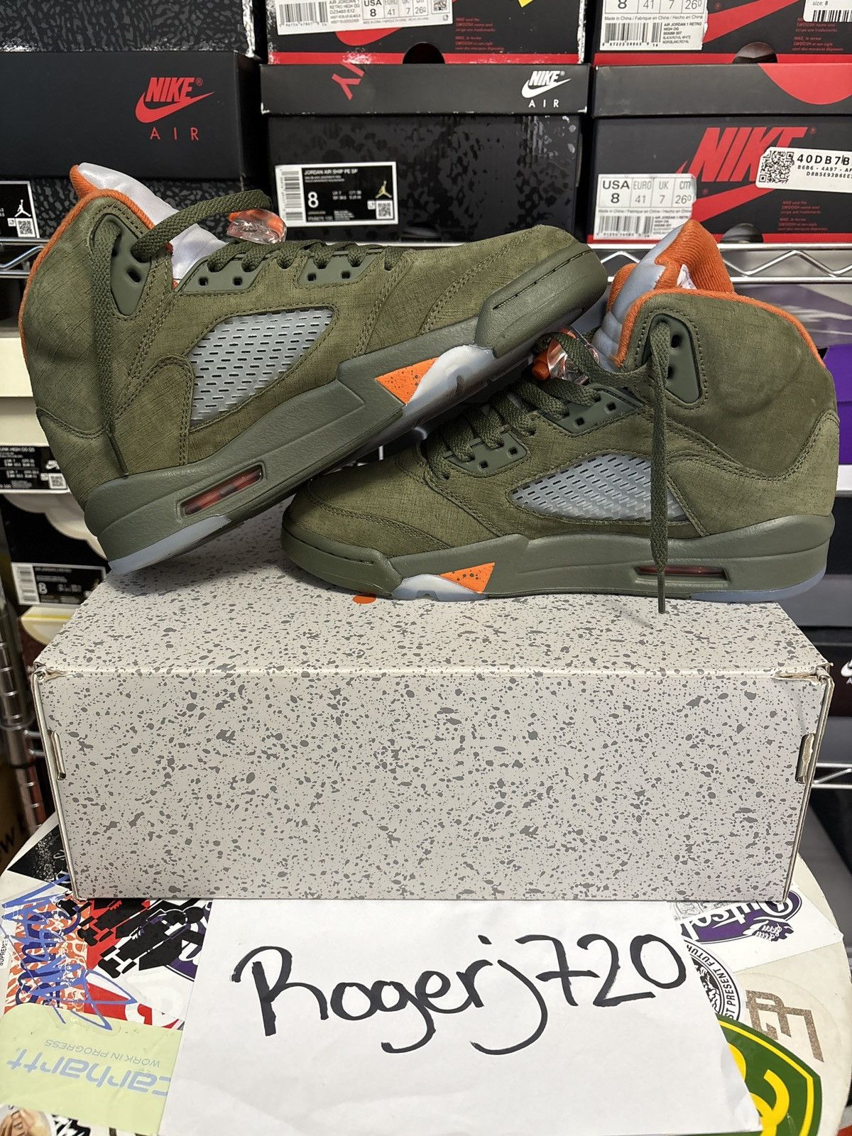 Jordan Brand Olive Air Jordan 5 Size US 8 / EU 41 - 5 Thumbnail
