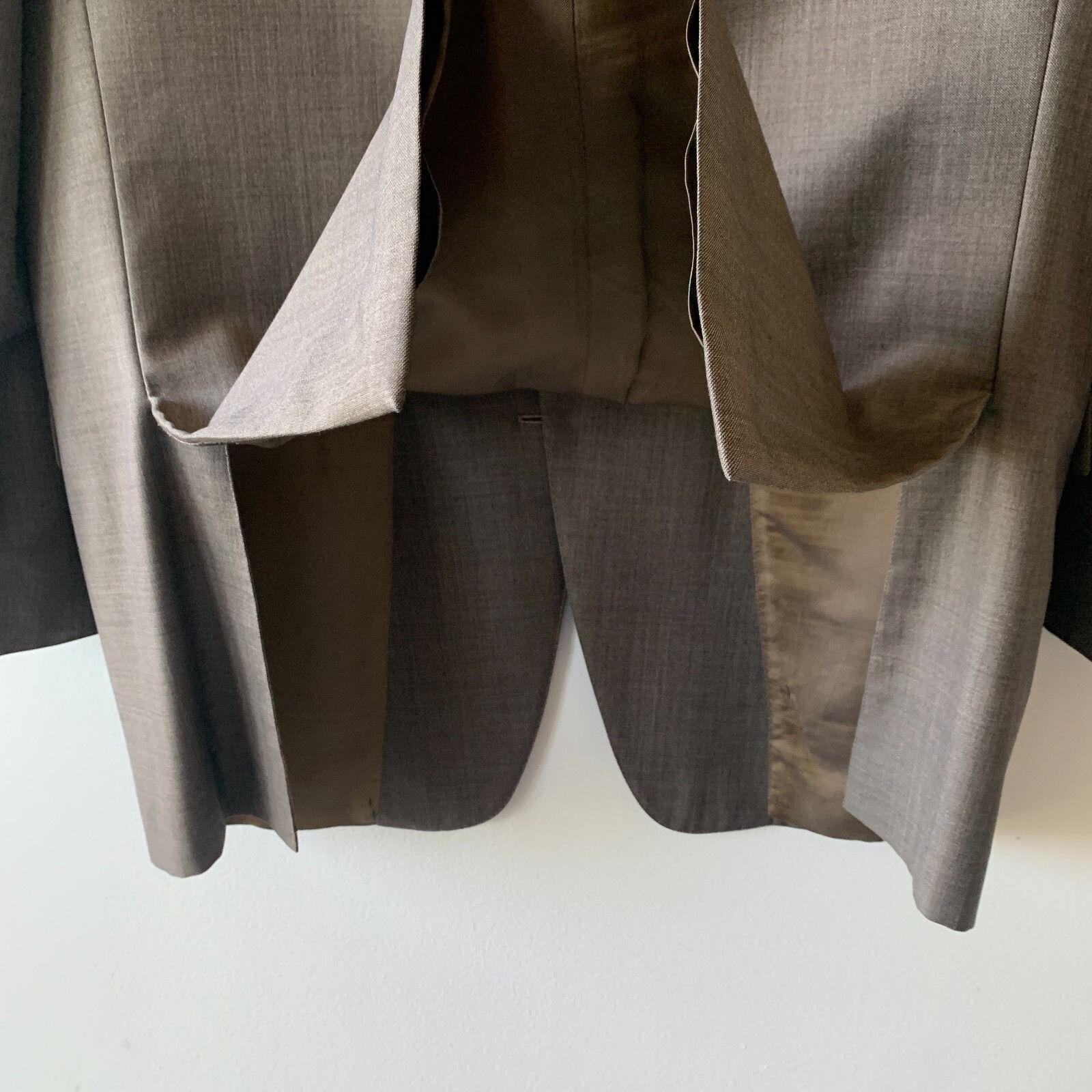 Ermenegildo Zegna Ermenegildo Zegna Sport Coat Men's 44 R Brown Suit Jacket Wo Size 44R - 7 Thumbnail