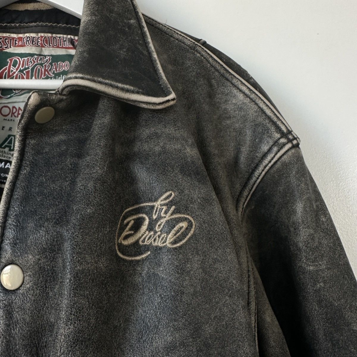 Diesel DIESEL Bomber Leather Jacket Size US M / EU 48-50 / 2 - 4 Thumbnail