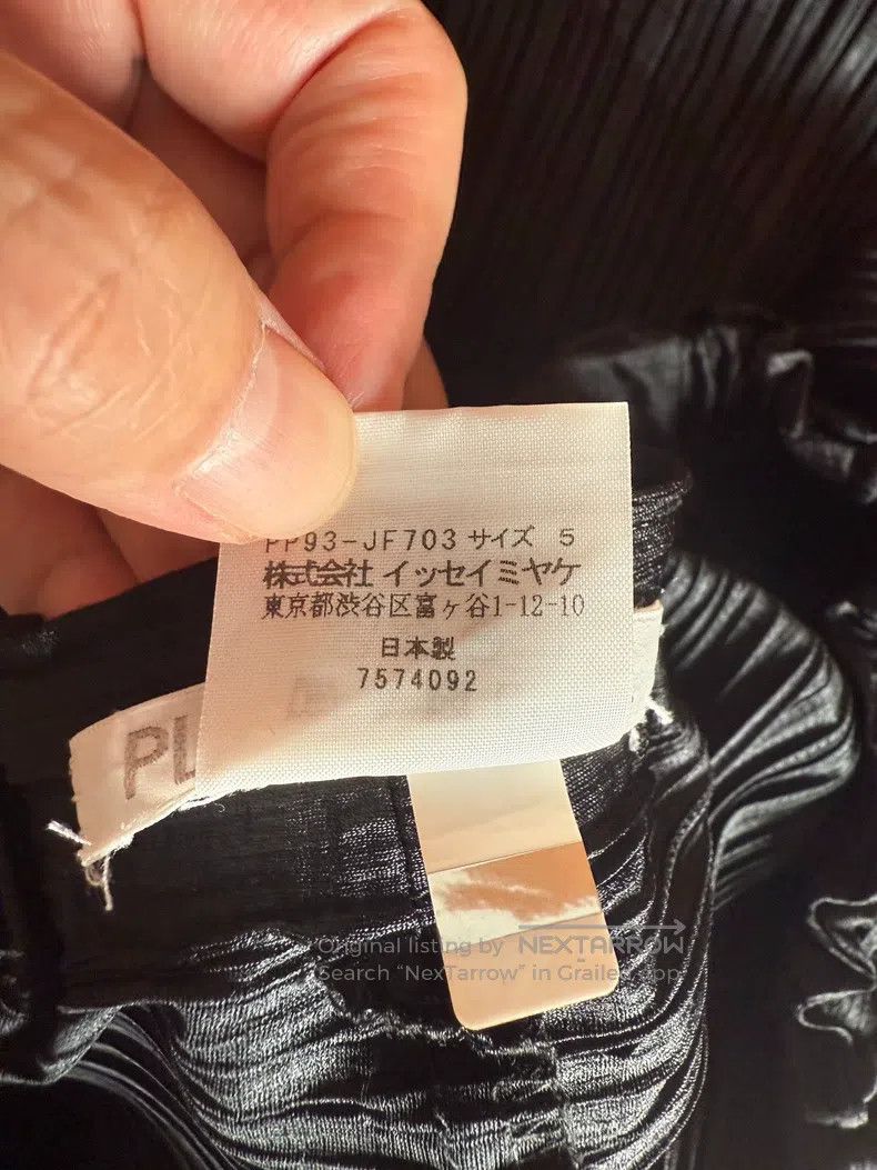 Issey Miyake Issey Miyake size:5 Black Striped Pleated Pants Size 31" - 4 Thumbnail