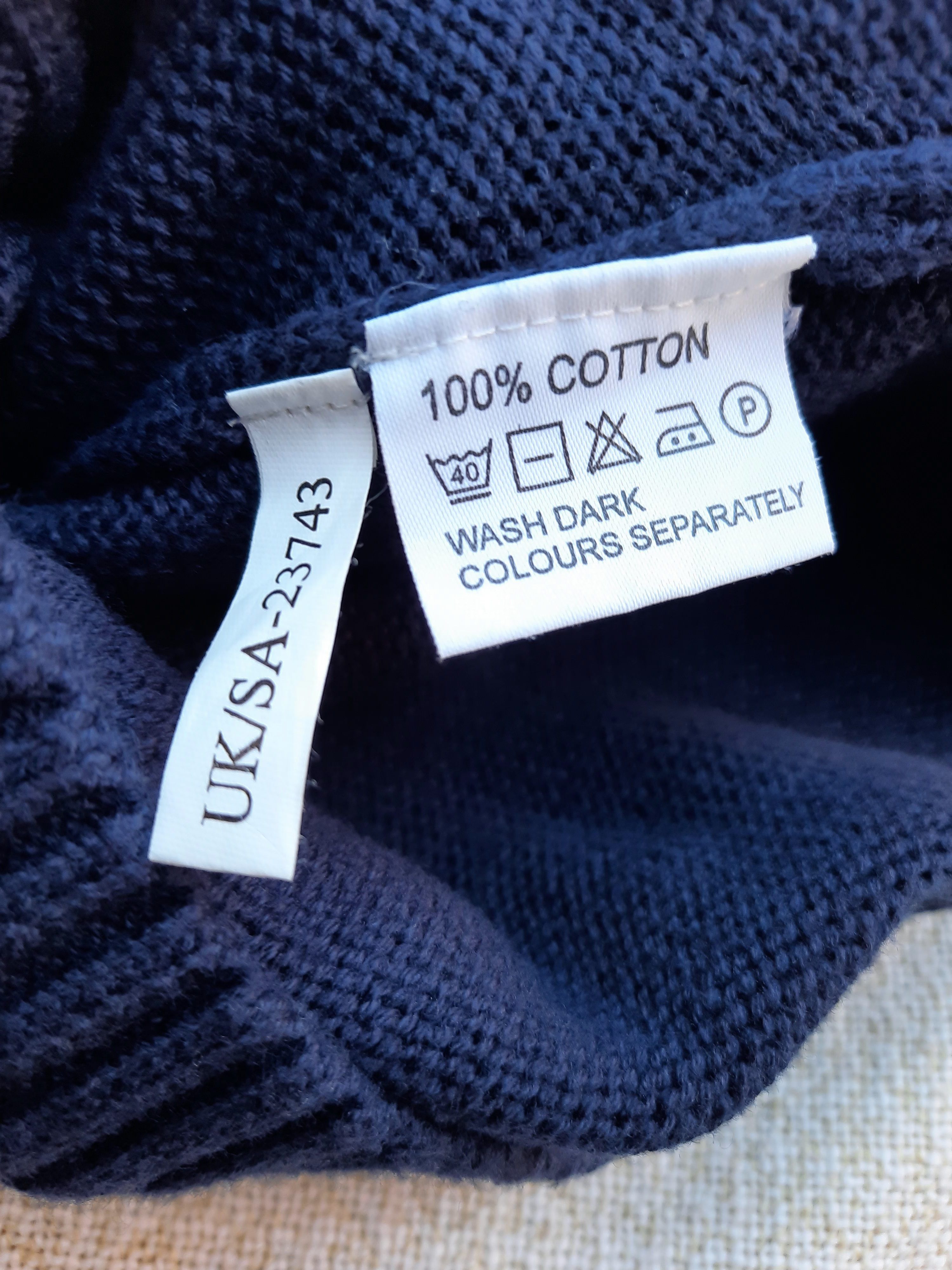 Yves Saint Laurent Yves Saint Laurent Navy Knit Sweater Mens Size XL Pullover Size US XL / EU 56 / 4 - 5 Thumbnail