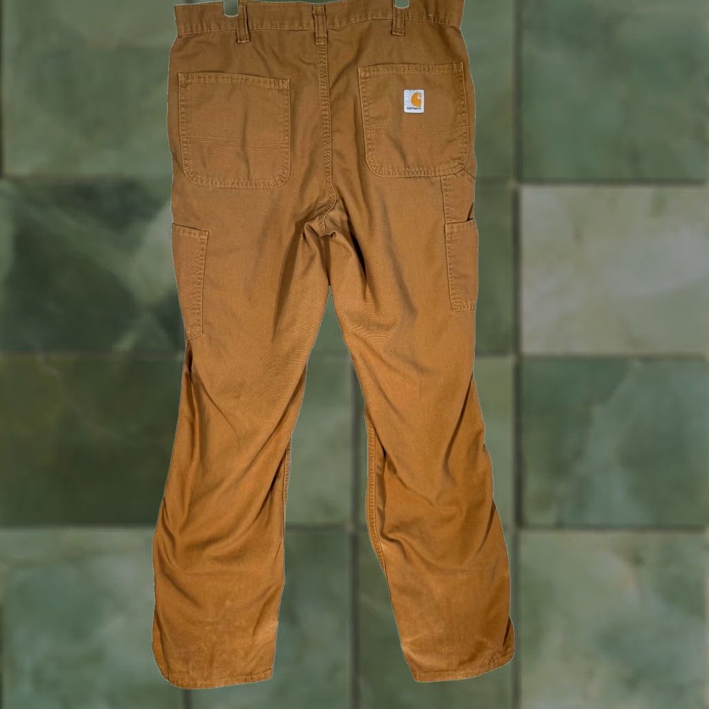 Carhartt VINTAGE Carhartt Carpenter Pants Mens 34x34 Brown Dungaree Fit Workwear Utility Zip Fly Size US 34 / EU 50 - 1 Thumbnail
