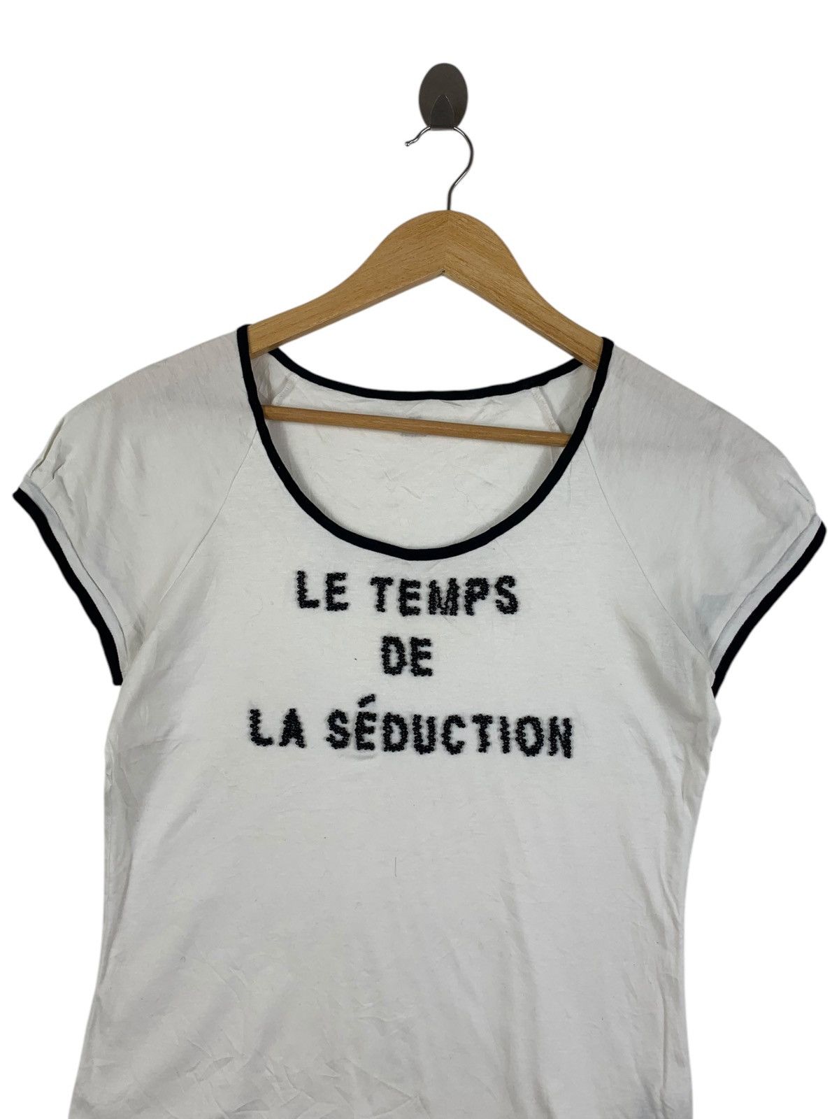 Lanvin Vintage LANVIN PARIS COLLECTION Le Temps Tee Shirt Top Size XS / US 0-2 / IT 36-38 - 2 Thumbnail