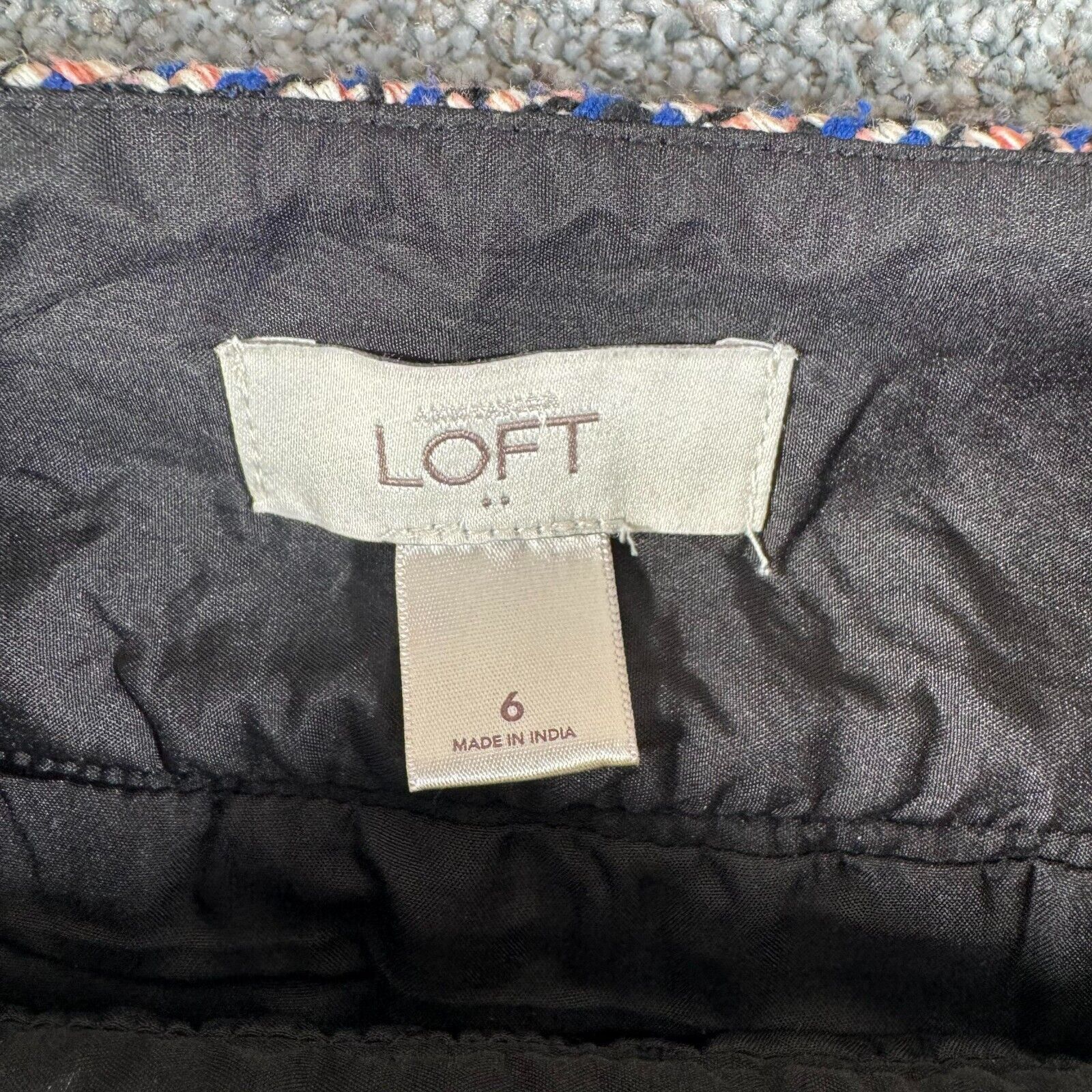 Loft Loft Mini Skirt Size 6 Bouclé Tweed Chic Office Twee Wool Size 28" / US 6 / IT 42 - 8 Thumbnail