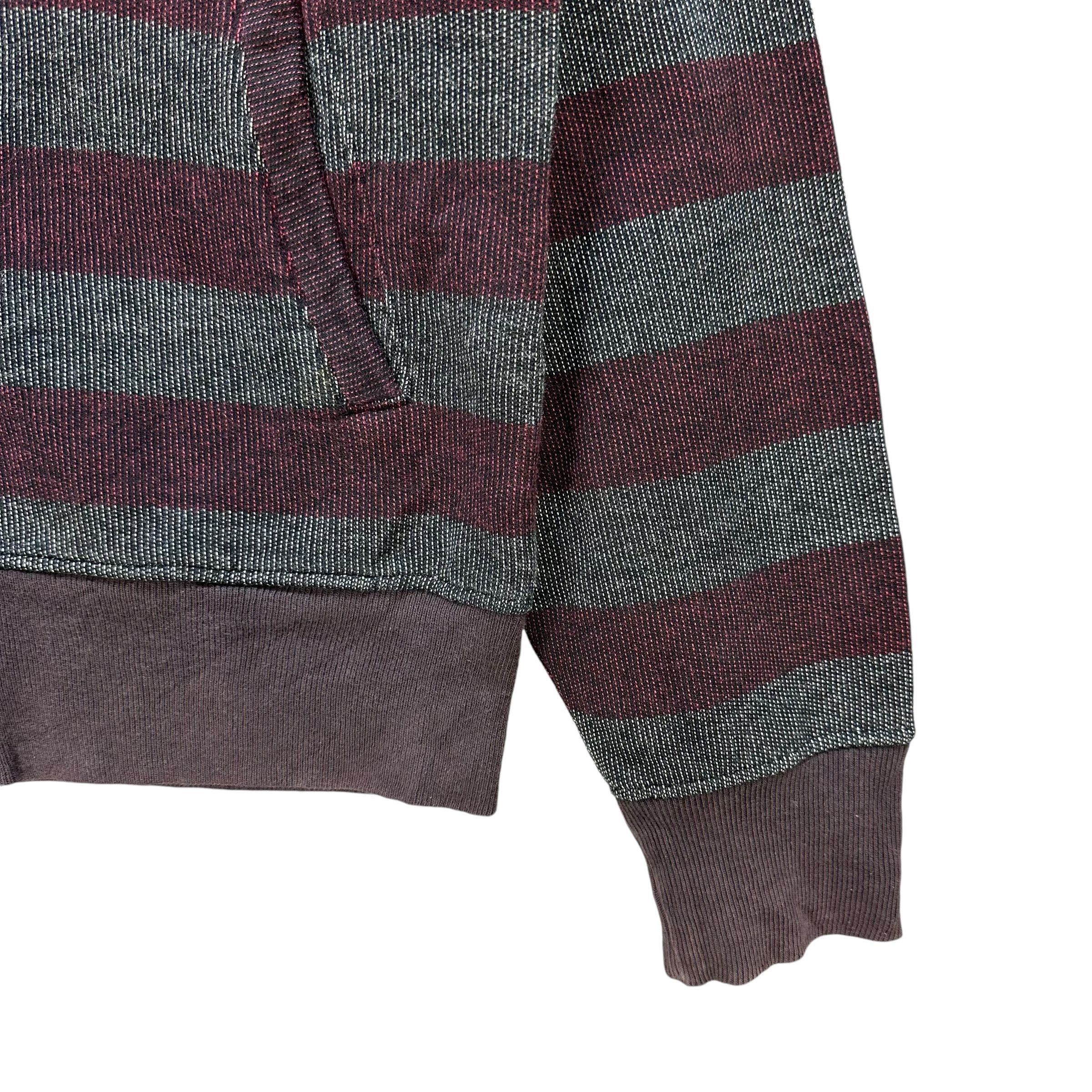 Hysteric Glamour Vintage 90s HYSTERIC GLAMOUR Striped Button Hoodie #A69-1669 Size US M / EU 48-50 / 2 - 6 Thumbnail