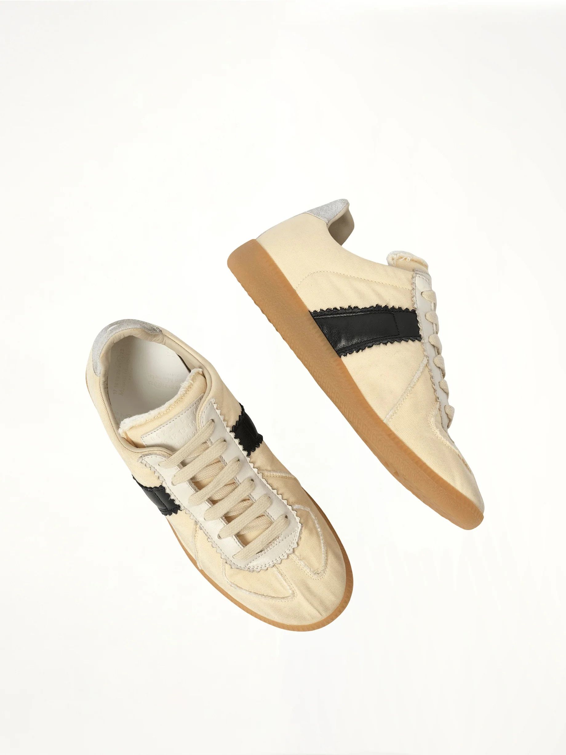 Maison Margiela o1w1db11225 Replica Low-Top Sneakers in Beige Size US 8 / IT 38 - 4 Thumbnail