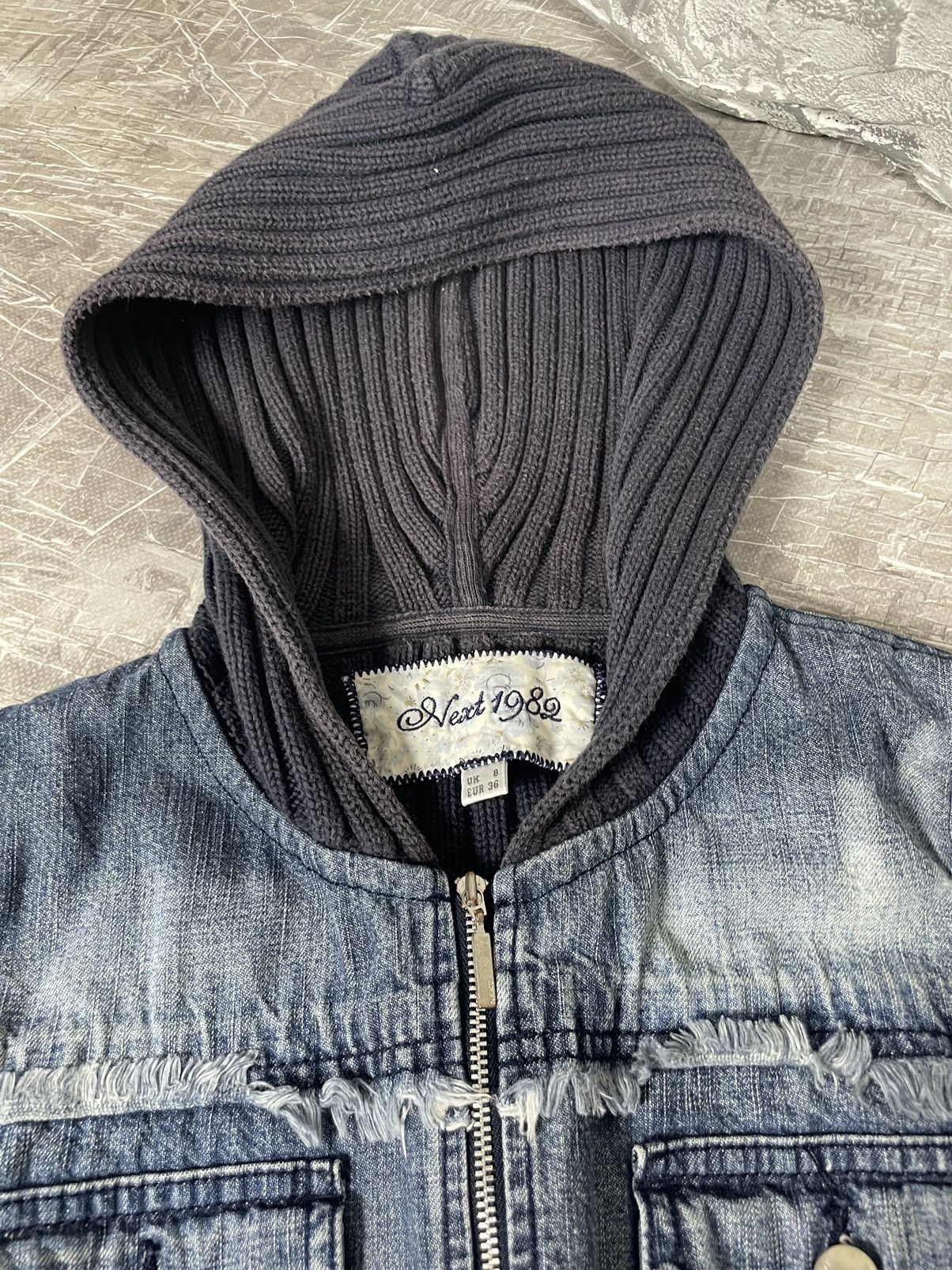 14th Addiction × Japanese Brand × Vintage 2000s Y2K Punk Distressed Fade Zip Hoodie Diesel Style Size US S / EU 44-46 / 1 - 7 Thumbnail
