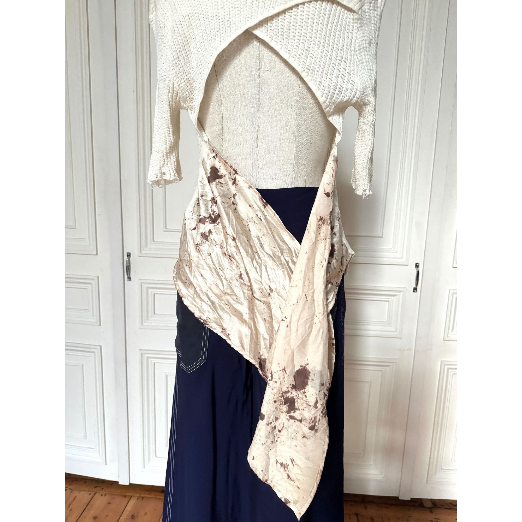 Uma Wang Ivory Knitted Top Size M / US 6-8 / IT 42-44 - 5 Thumbnail