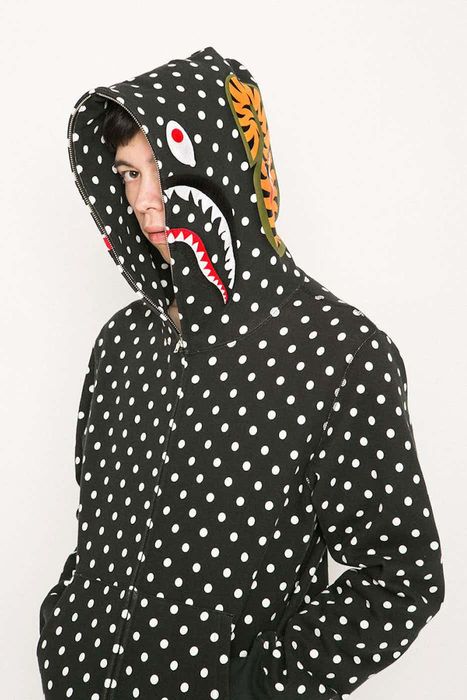 Bape polka dot hoodie new arrivals