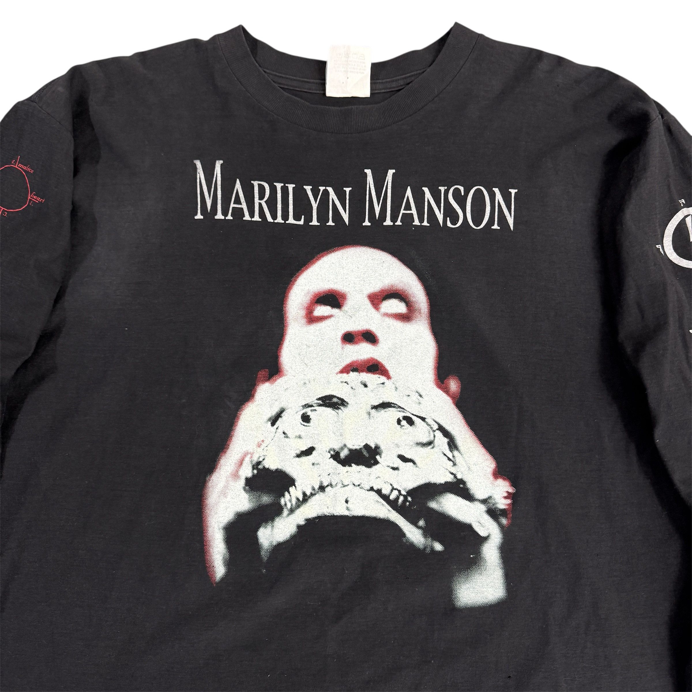 Band Tees Rare 90s Marilyn Manson Antichrist Superstar Longsleeve Size US XL / EU 56 / 4 - 6 Thumbnail