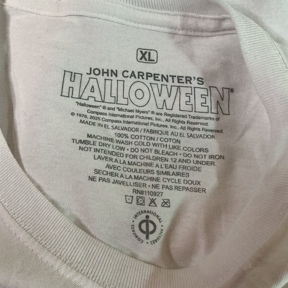 Other Halloween Men’s XL Graphic Long Sleeve Tee White movie NWOT Size US XL / EU 56 / 4 - 4 Thumbnail