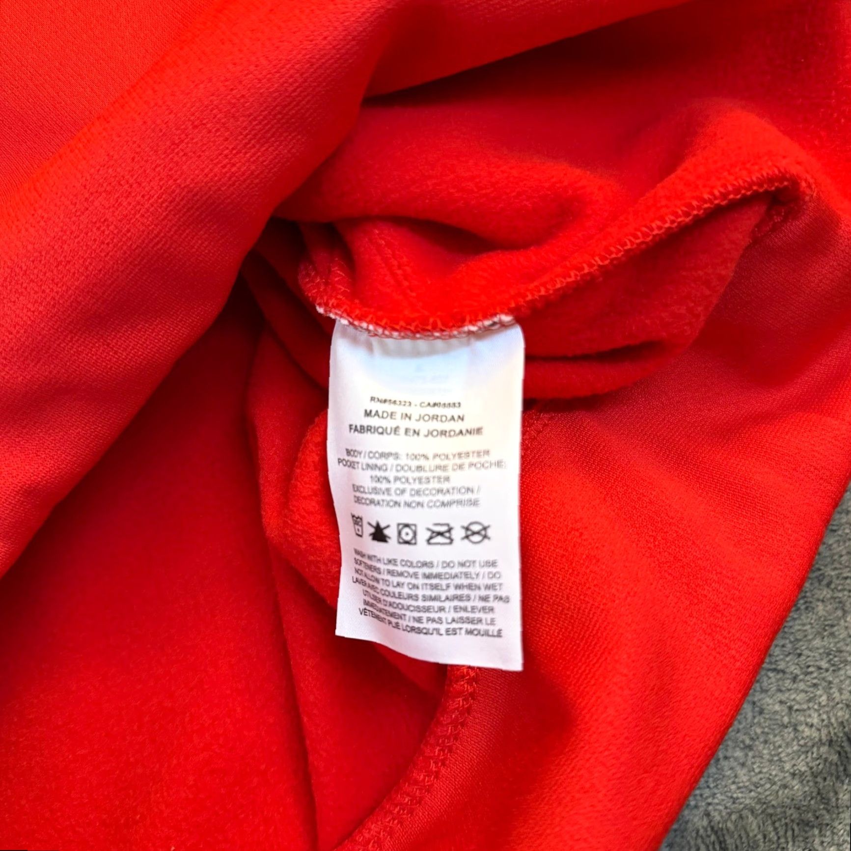 Nike VINTAGE Nike Dri-FIT Red Athletic Hoodie Pullover Sweatshirt Long Sleeve Mens Small Size US S / EU 44-46 / 1 - 5 Thumbnail