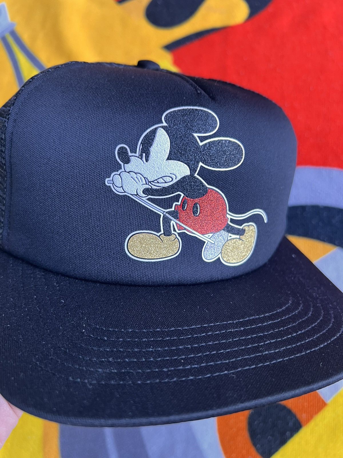 Supreme Supreme Number (N)ine Mickey Mouse Mesh 5-Panel Hat Black Size ONE SIZE - 14 Thumbnail