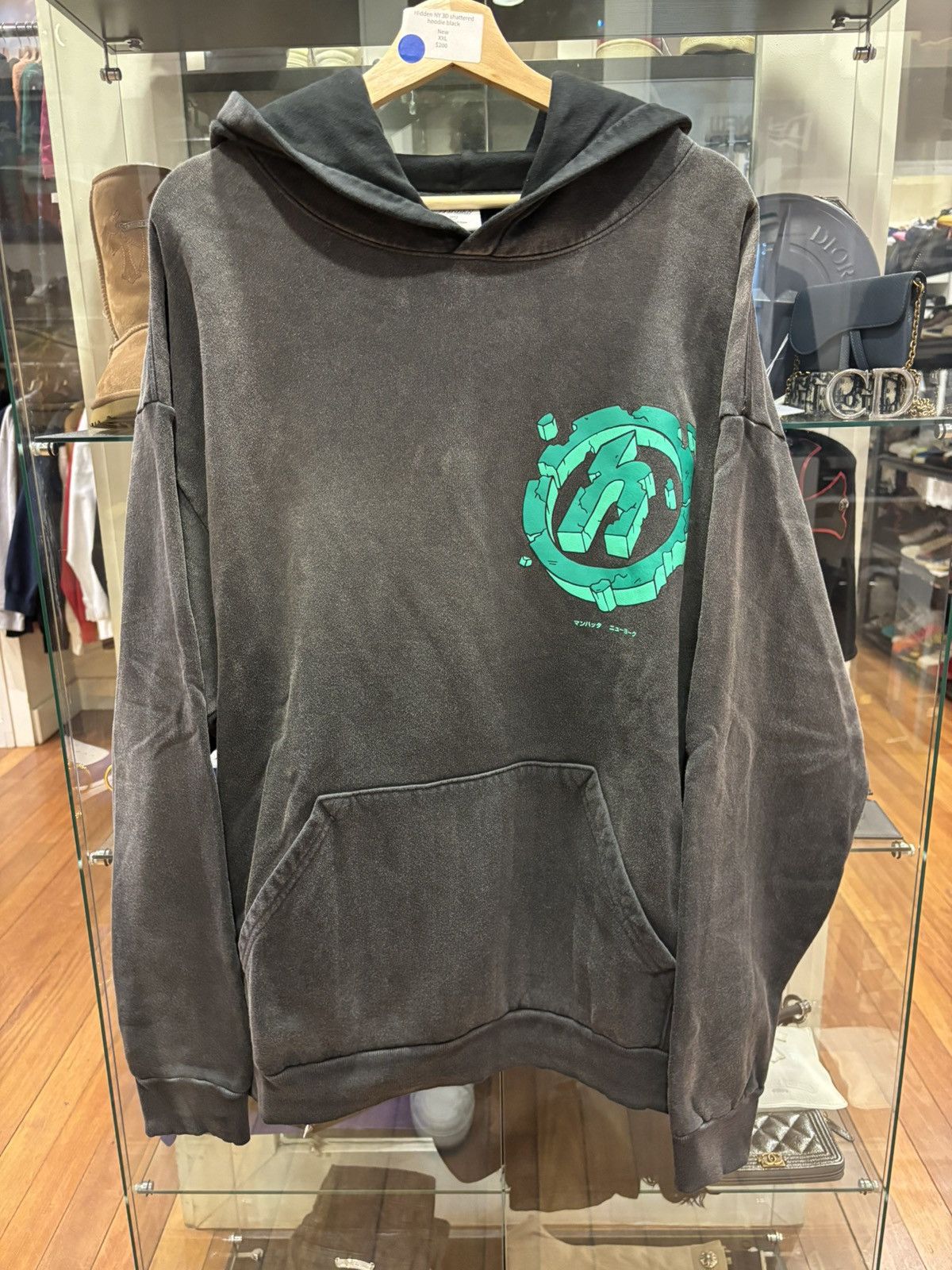 HIDDEN Hidden NY 3D Shattered Logo Hoodie Size US XXL / EU 58 / 5 - 1 Thumbnail