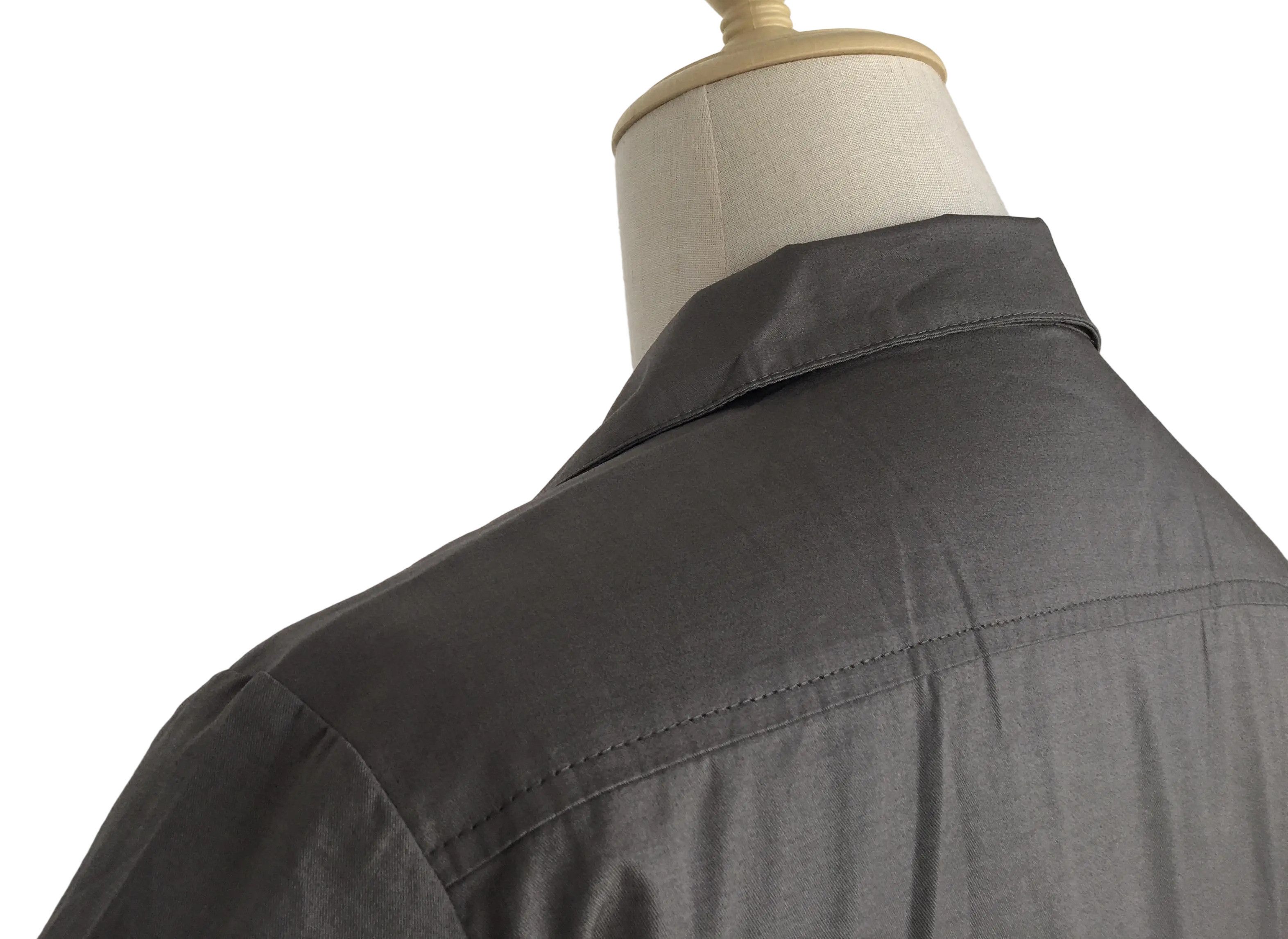 Other Retro Two-tone Men Shirt Solid Casual Shirt Gray Size US XL / EU 56 / 4 - 6 Thumbnail