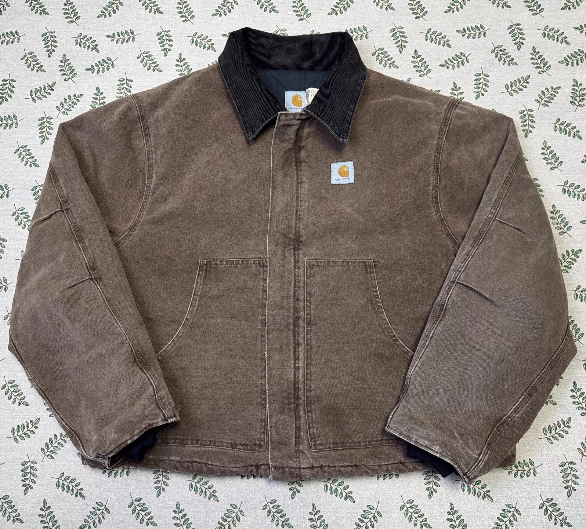Carhartt Vintage Carhartt J22 Burgundy XXL Jacket Size US XXL / EU 58 / 5 - 2 Thumbnail