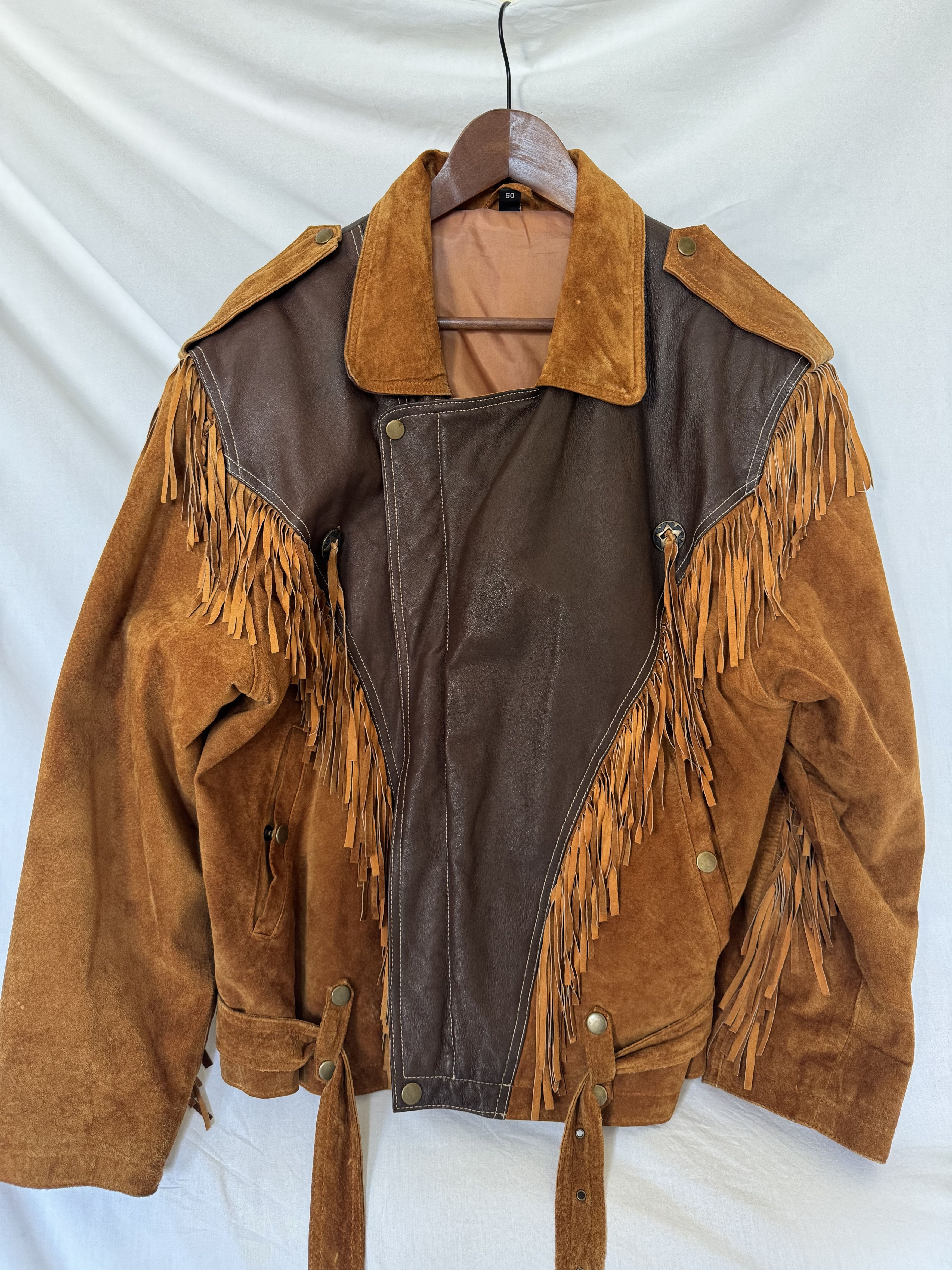 Cowboy Equipment × Vintage Vintage Western Fringe Suede & Leather Jacket Visvim - esque Size US L / EU 52-54 / 3 - 3 Thumbnail