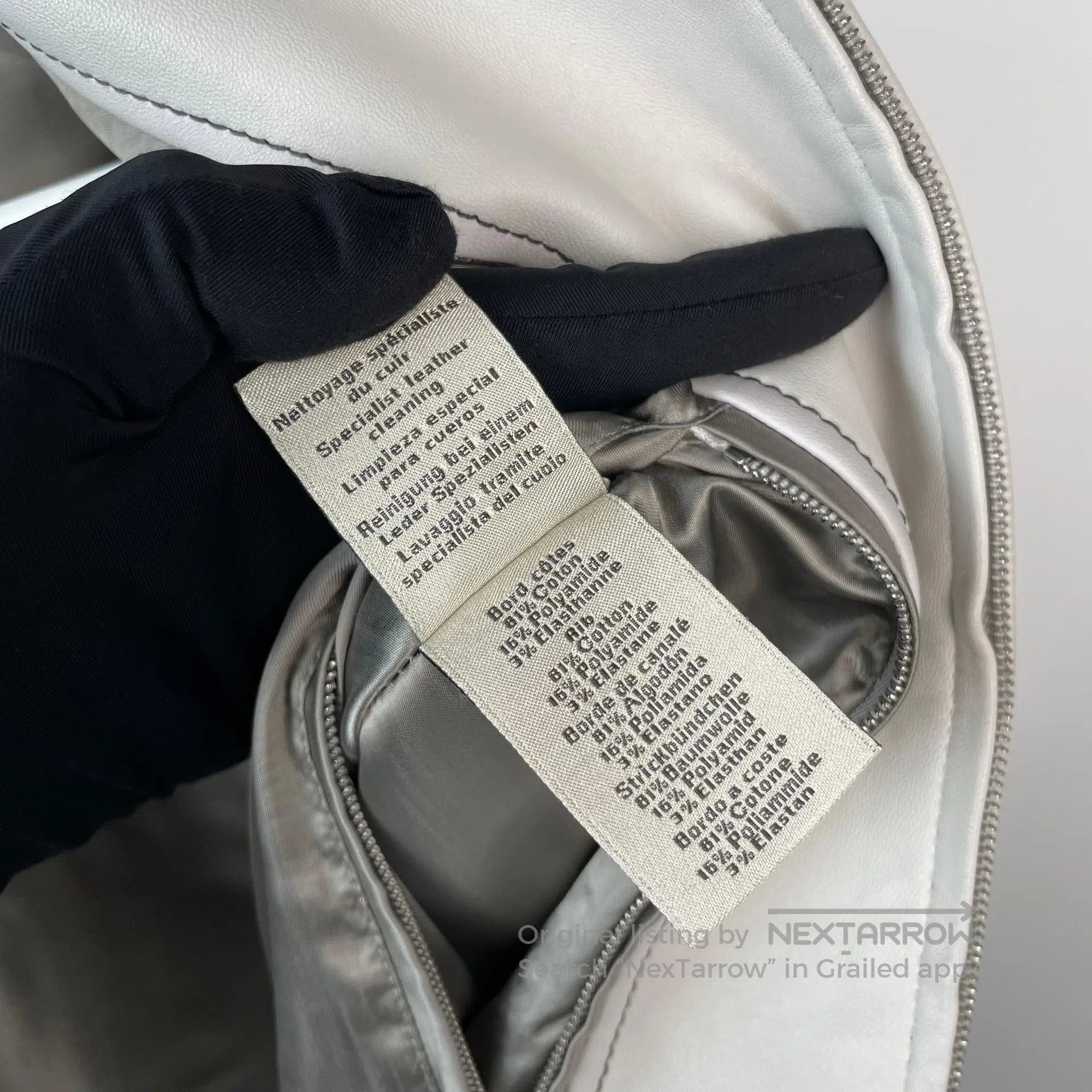 Hermes Hermes White large H pig nose lamb leather pilot jacket| Size US M / EU 48-50 / 2 - 8 Thumbnail