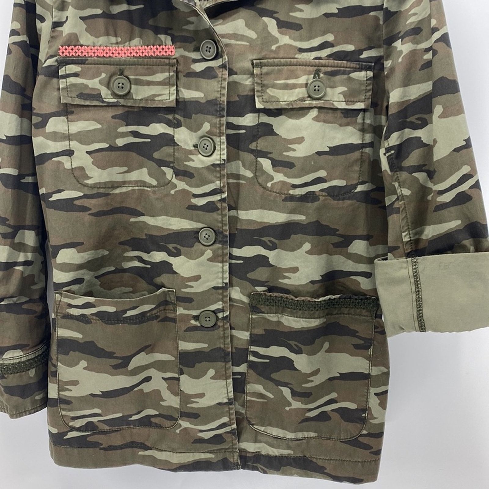 Other Caslon modern camo jacket contemporary hippie green petite M Size M / US 6-8 / IT 42-44 - 8 Thumbnail