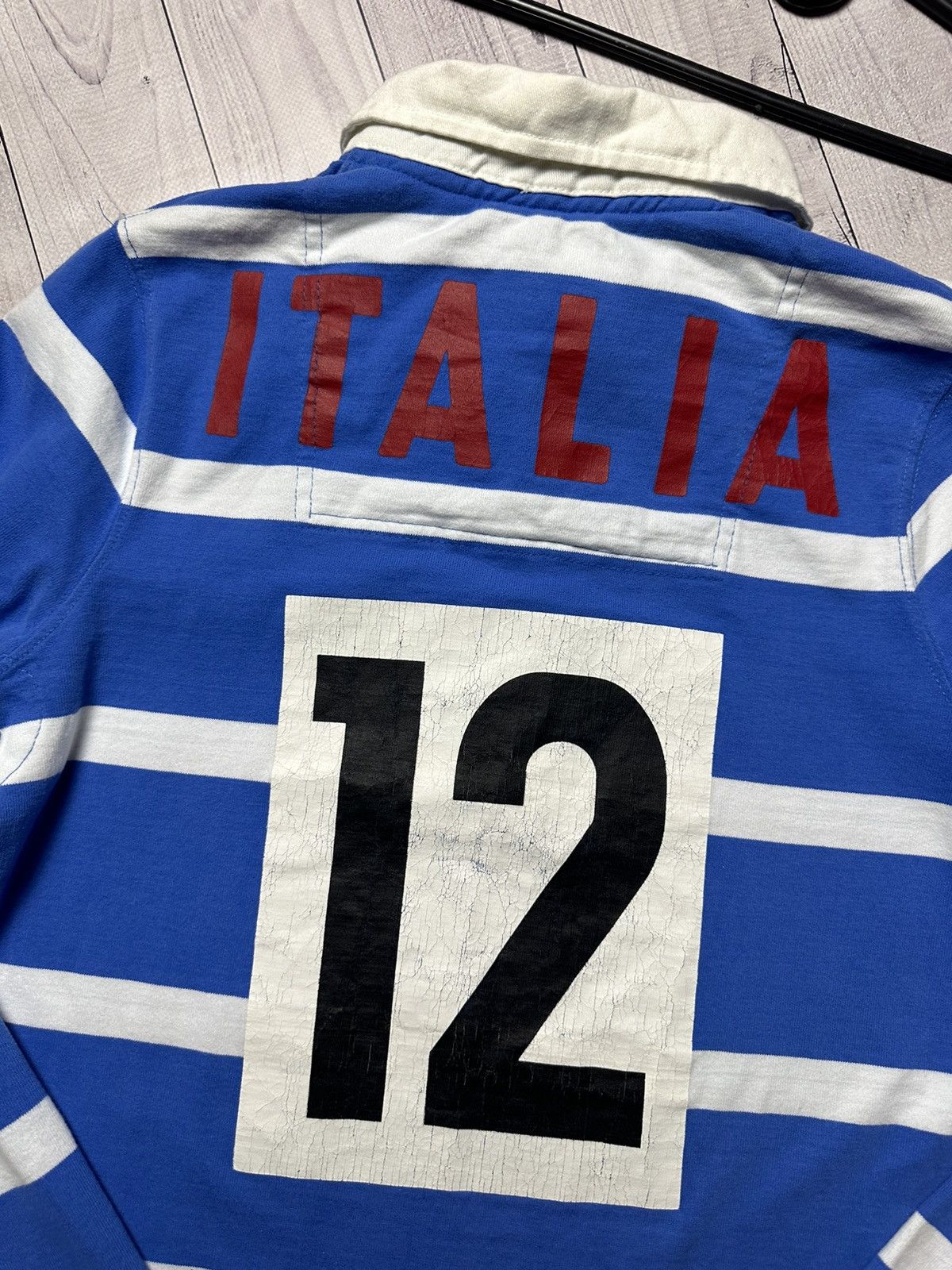 Vintage Italia kappa rugby jersey shirt logo 12 size S