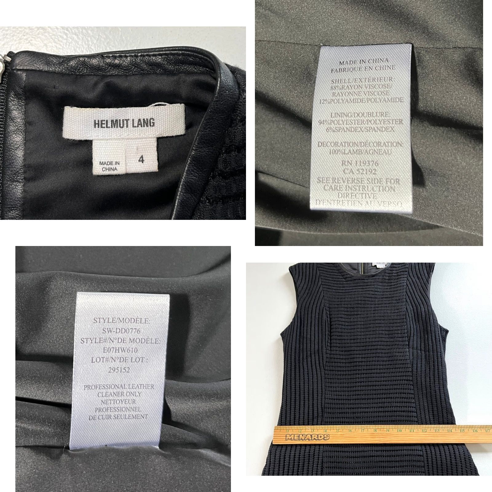 Helmut Lang VINTAGE Helmut Lang Sleeveless Midi Dress Bodycon Black Size 4 Womens Size S / US 4 / IT 40 - 9 Thumbnail
