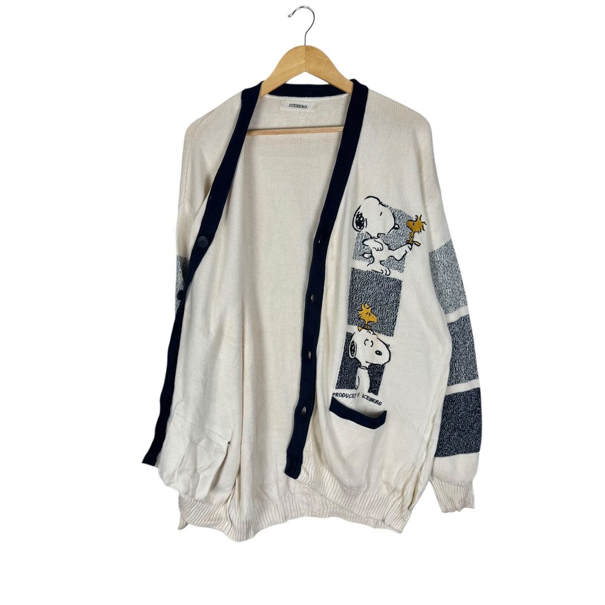 Iceberg ☀️ICEBERG X PEANUTS ITALY KNIT CARDIGAN Size US L / EU 52-54 / 3 - 9 Thumbnail