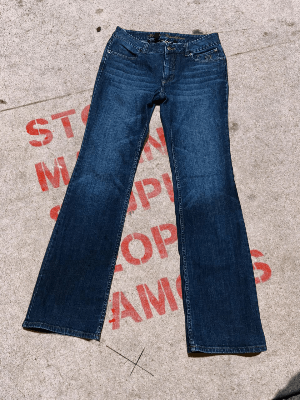 Harley Davidson HARLEY DAVIDSON Vintage Wash Jeans Regular Fit Size 30" / US 8 / IT 44 - 1 Thumbnail