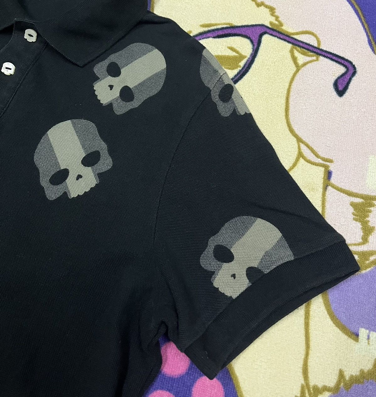 HYDROGEN HYDR☠️GEN Rare Skulls Design Polo Shirt / Hydrogen Size US L / EU 52-54 / 3 - 3 Thumbnail