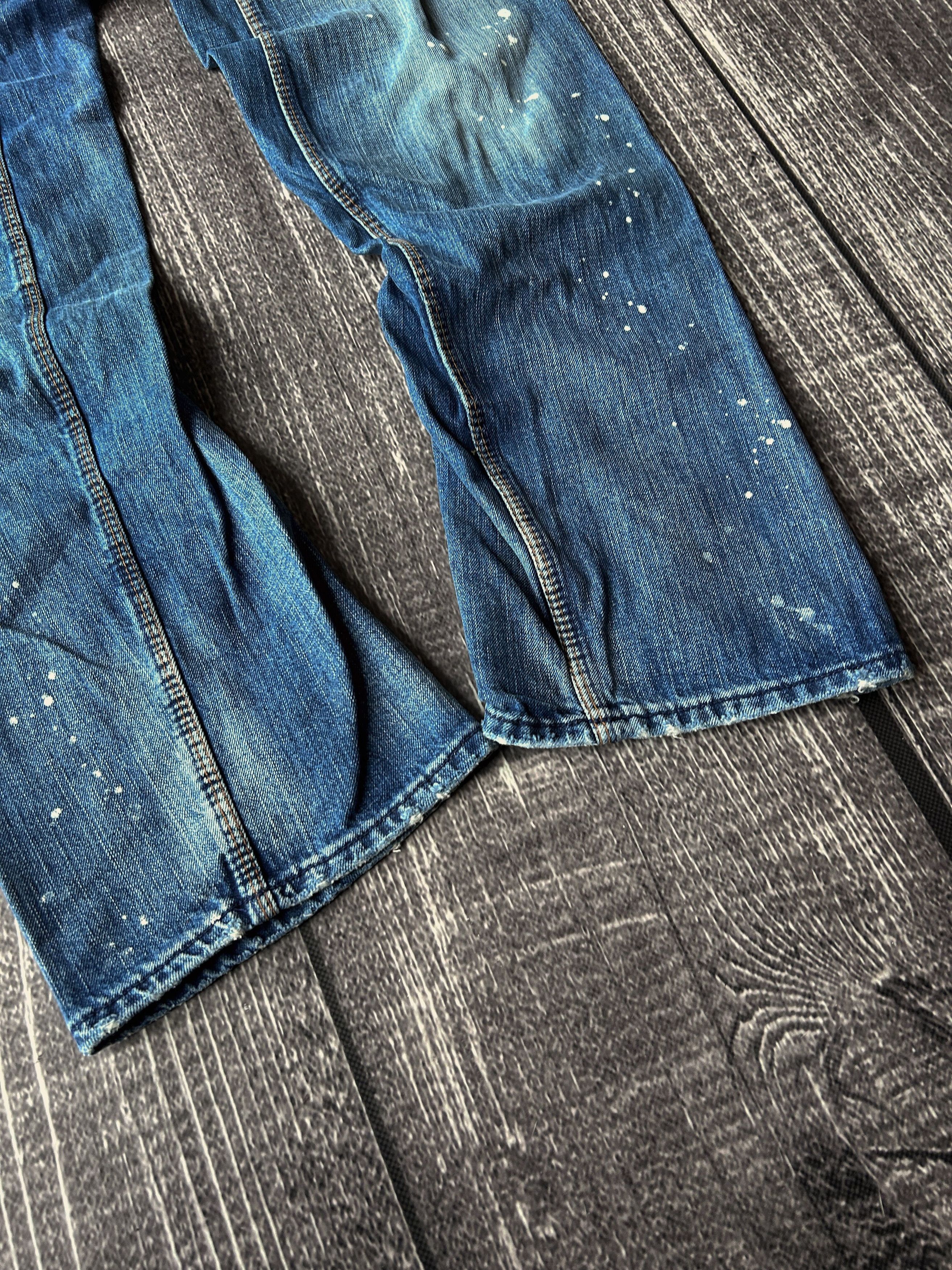 Vintage CRAZY VTG RICK OWENS STYLE WASHED JAPANESE JEANS Y2K Size US 32 / EU 48 - 7 Thumbnail