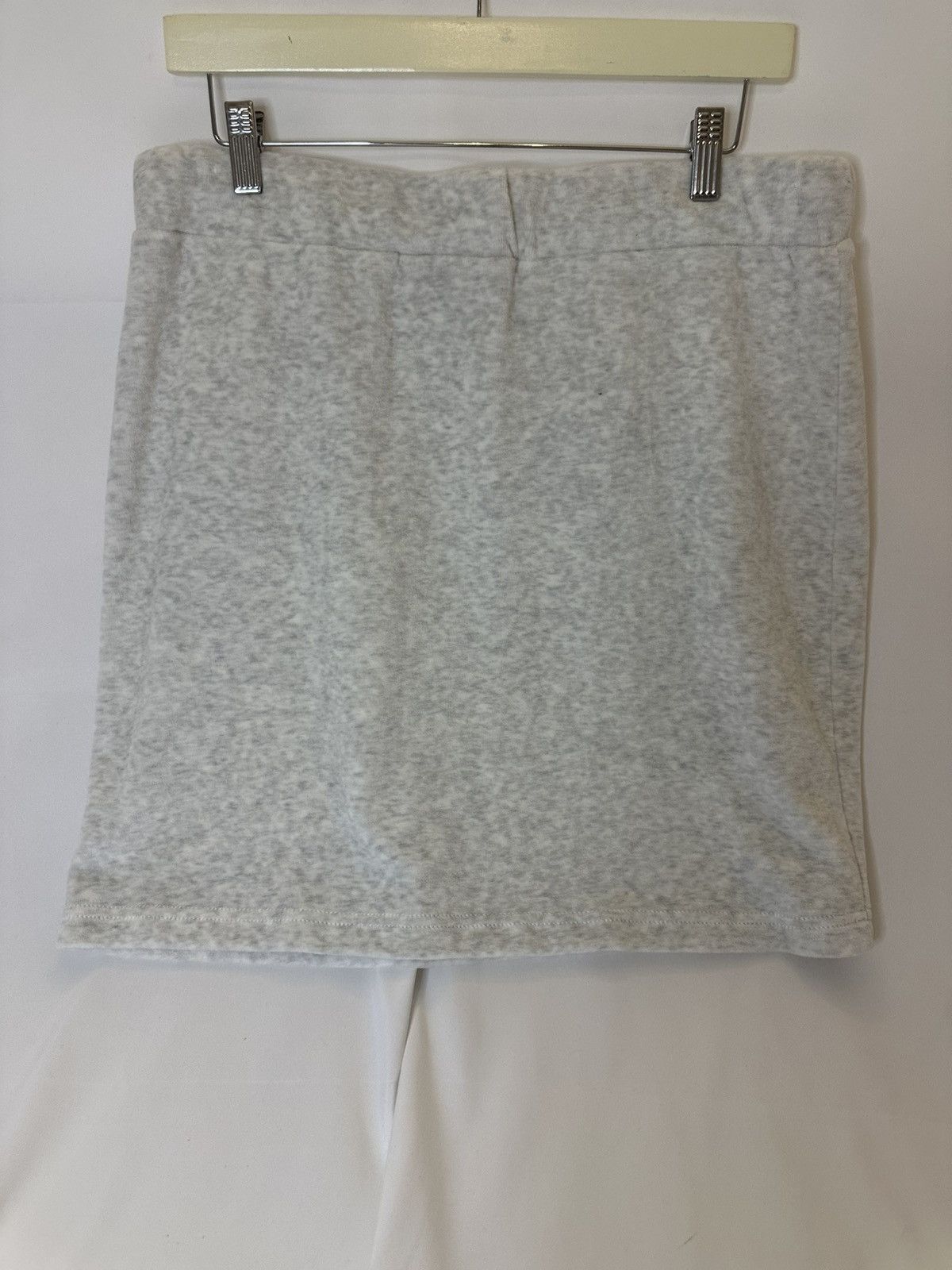Juicy Couture Juicy Couture Gray-White Velour Mini Skirt Size XL NEW! Size 38" / US 16 / IT 52 - 3 Thumbnail