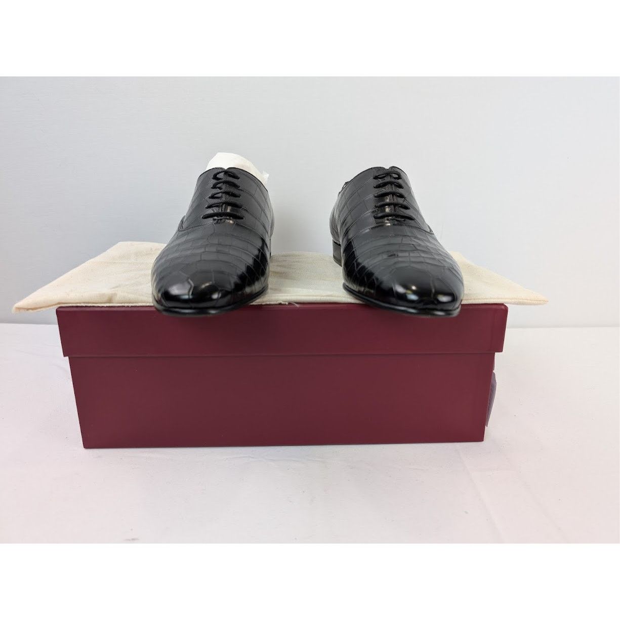 Gucci o1rshd1 Croco Niloticus Shoes in Black Size US 10.5 / EU 43-44 - 18 Thumbnail