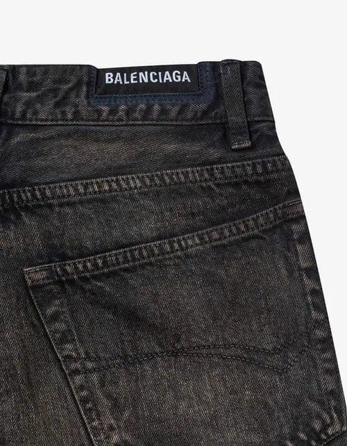 Balenciaga Balenciaga Dark Brown Slim Denim Shorts Size US 30 / EU 46 - 5 Thumbnail