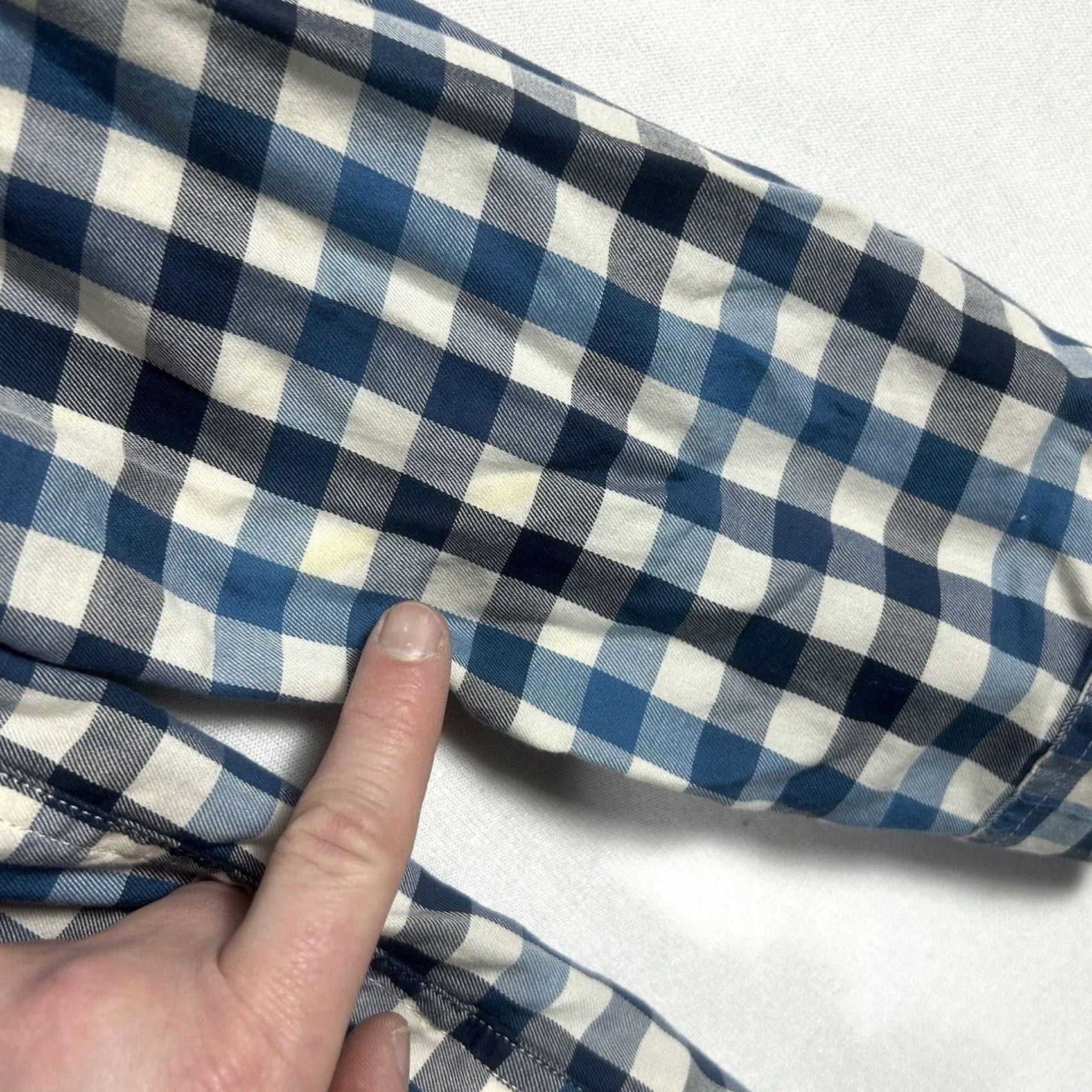 The North Face The North Face Button-Up Shirt Womens XL Blue Plaid Flannel Overshirt Relaxed Casual Shirt Size XL / US 12-14 / IT 48-50 - 2 Thumbnail