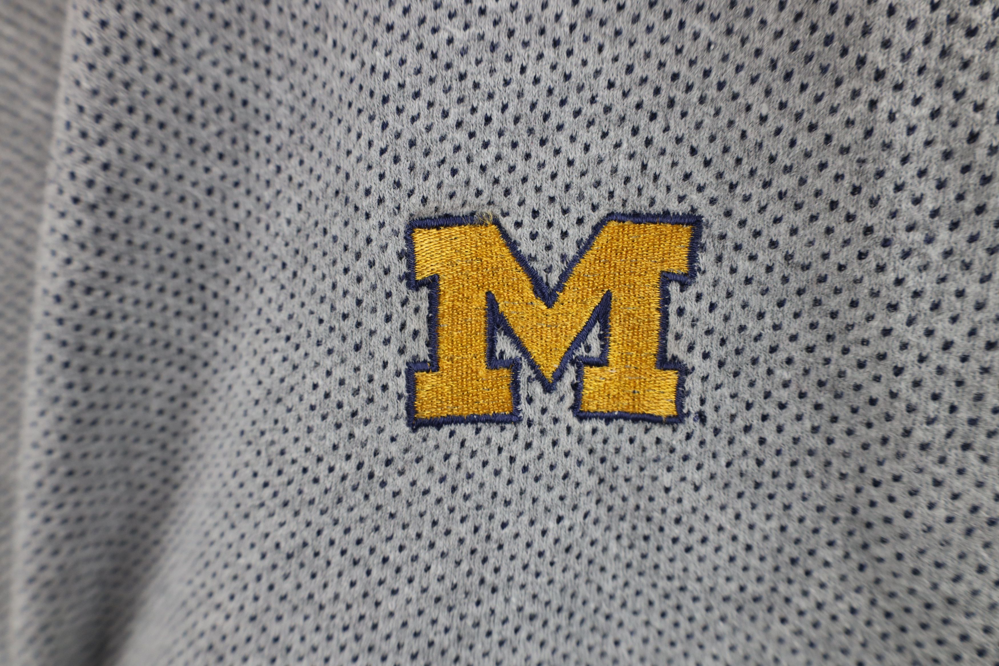 Vintage Vintage 90s University of Michigan Short Sleeve T-Shirt Size US XXL / EU 58 / 5 - 4 Thumbnail